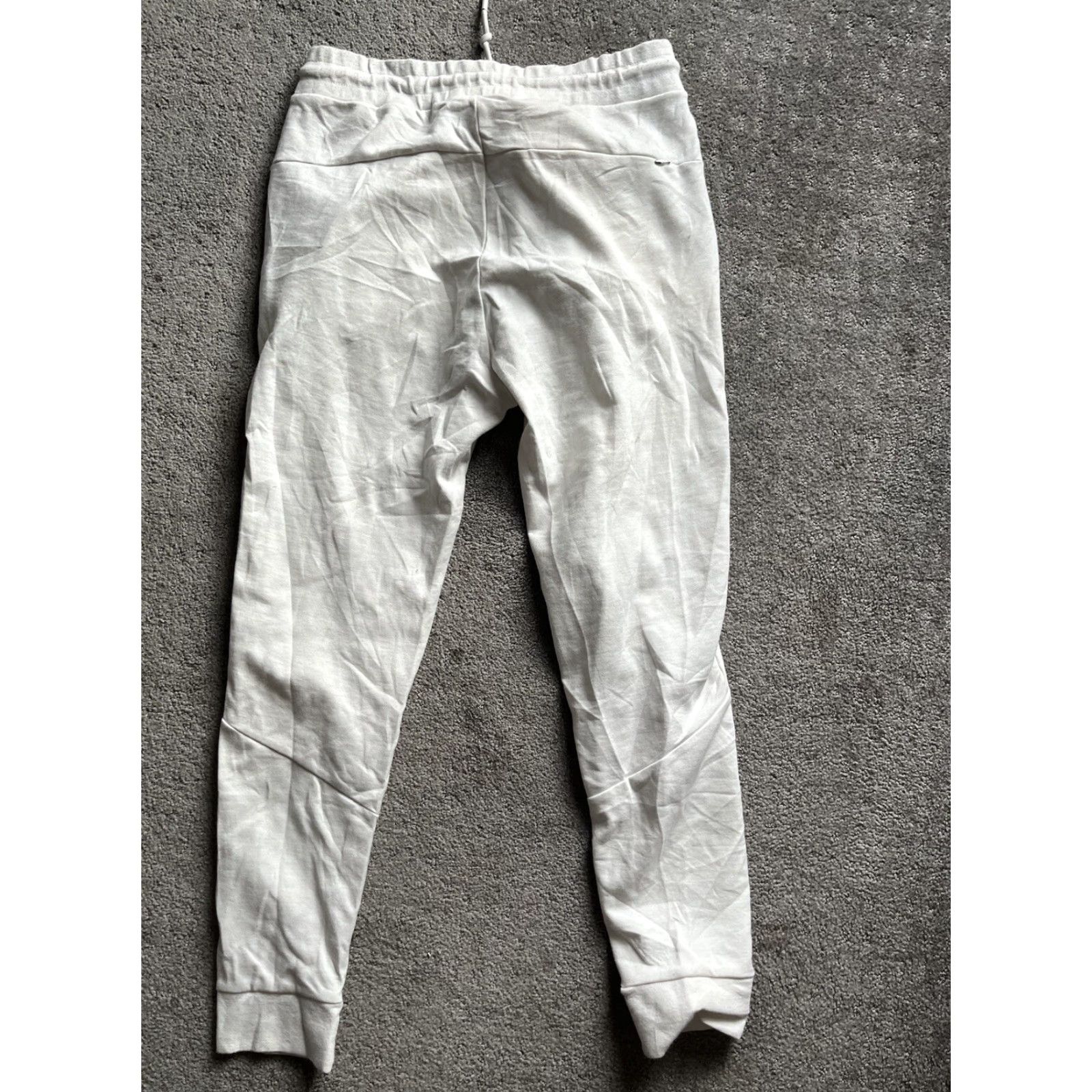 Zara VINTAGE Zara Sweatpants Joggers Womens M White Athletic Pockets Elastic Waist 27.5in Inseam Cotton-Poly Blend Pants Size 32" / US 10 / IT 46 - 3 Thumbnail