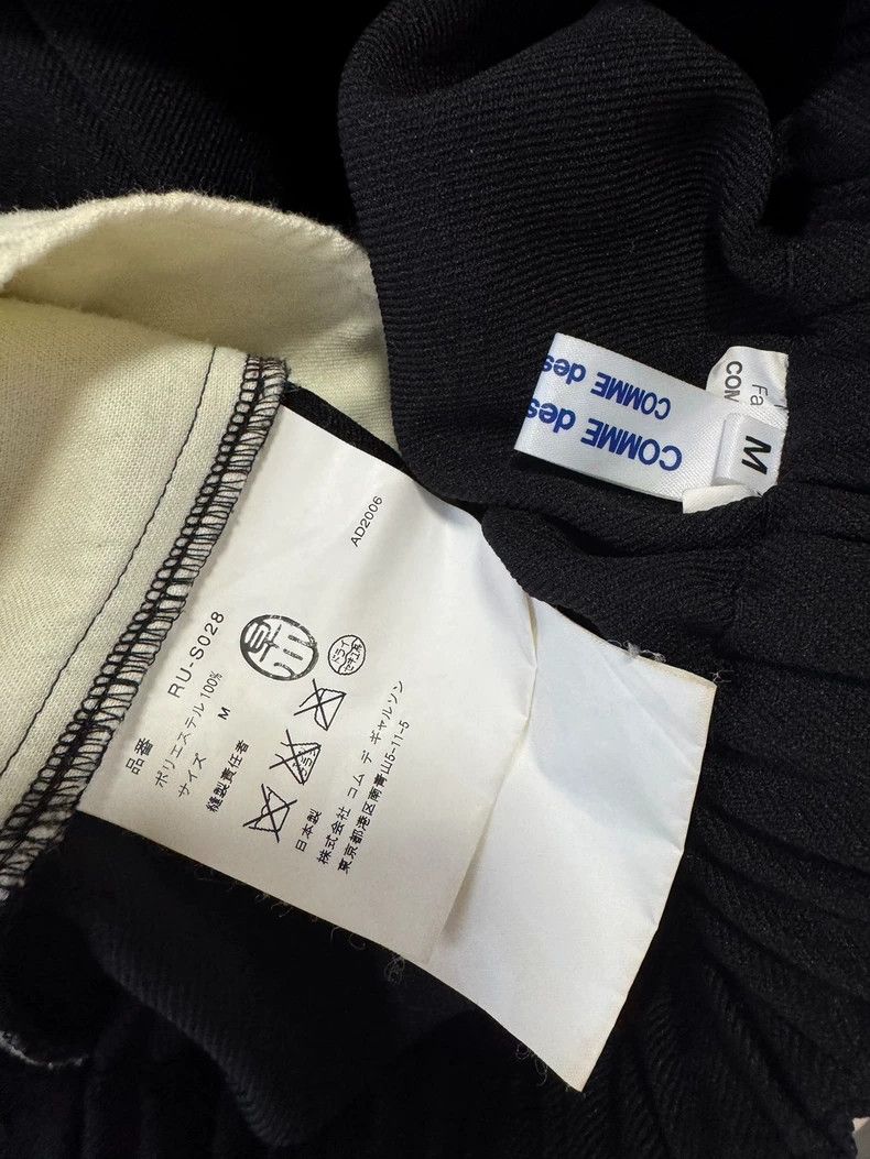 Comme des Garcons Comme Des Garcons size M Black multi-layered irregular pet Size 24" / US 00 / IT 34 - 8 Thumbnail