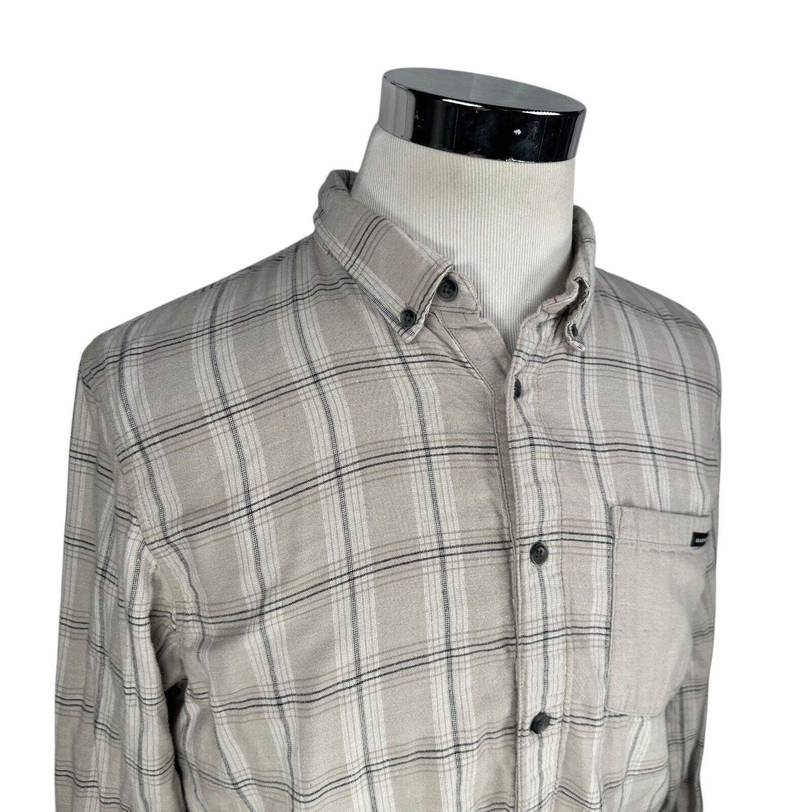 Oakley Oakley Flannel Shirt Mens L Light Beige Plaid Button-Down Size US L / EU 52-54 / 3 - 2 Thumbnail