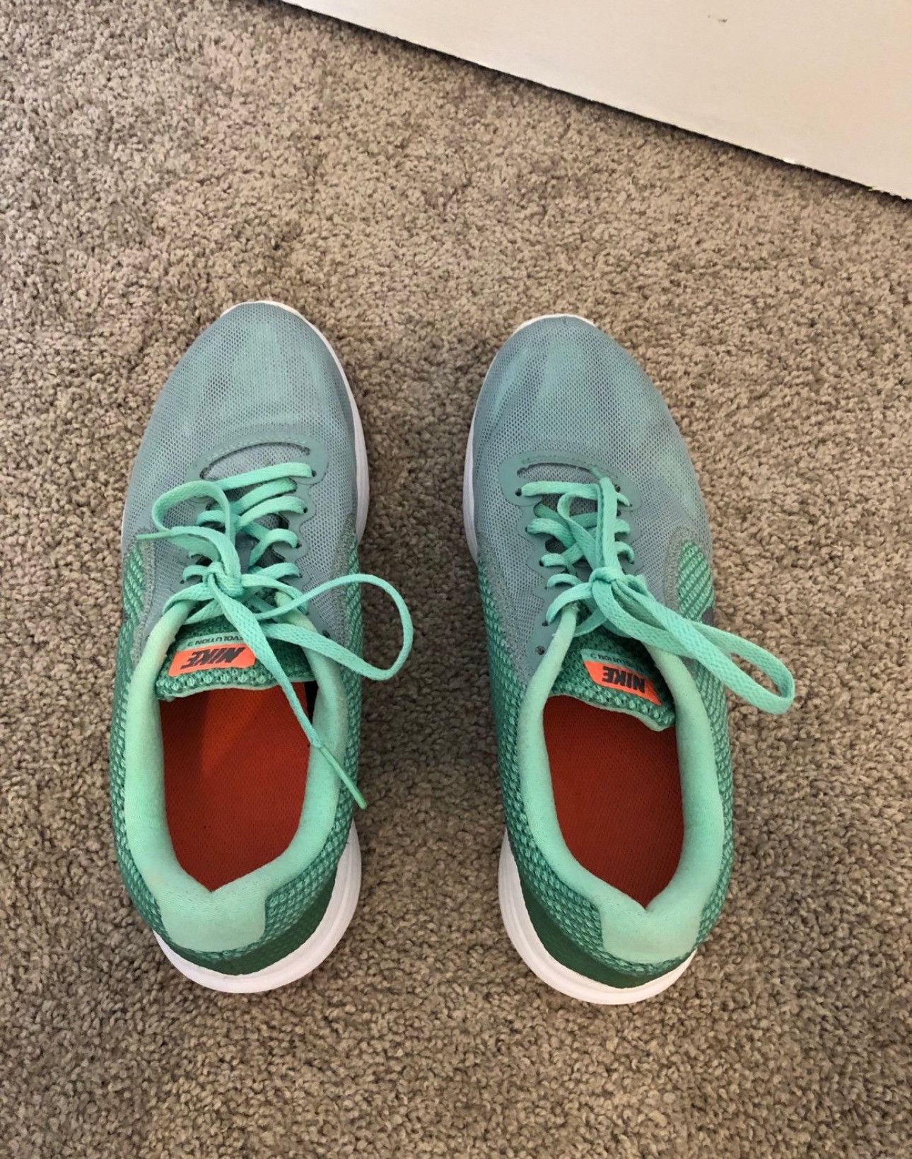 Nike Nike Women's Revolution 3 Running Shoe Green Glow Size 9.5 Size US 9.5 / IT 39.5 - 4 Thumbnail