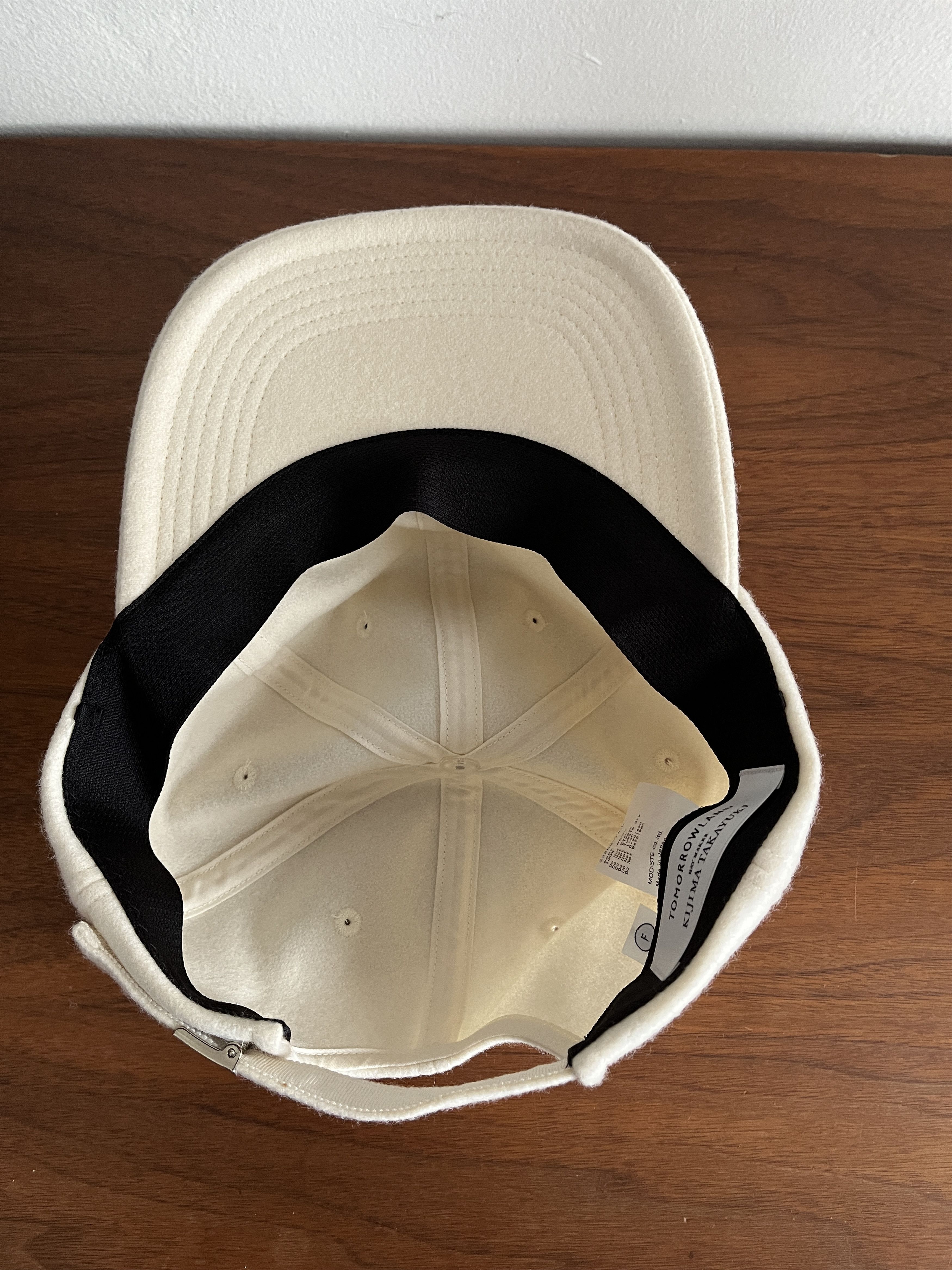 KIJIMA TAKAYUKI white cap, wool Size ONE SIZE - 3 Thumbnail