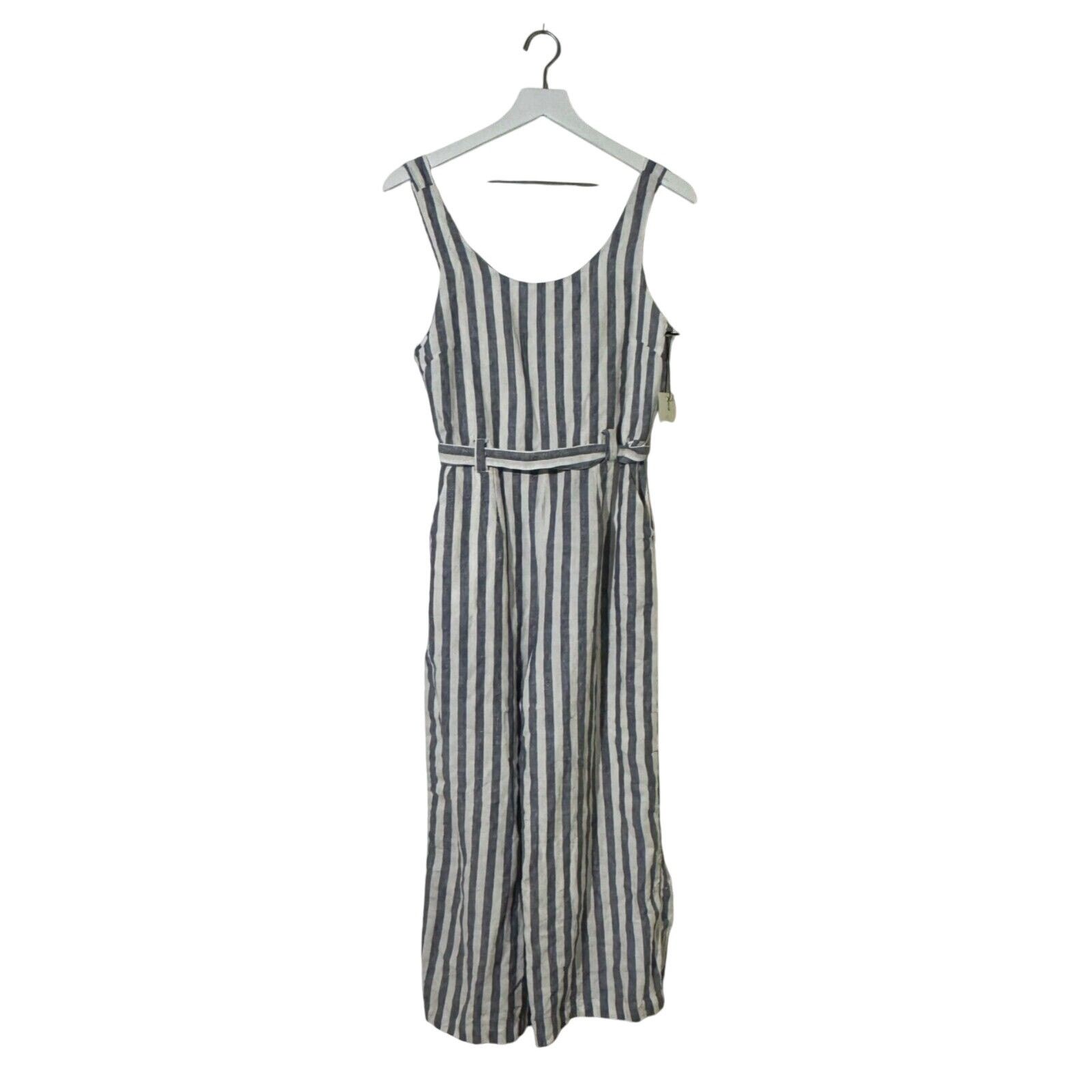 Rachel Zoe Rachel Zoe Jumpsuit Womens 4 NWT Linen Blue White Wide Leg Size 27" / US 4 / IT 40 - 2 Thumbnail