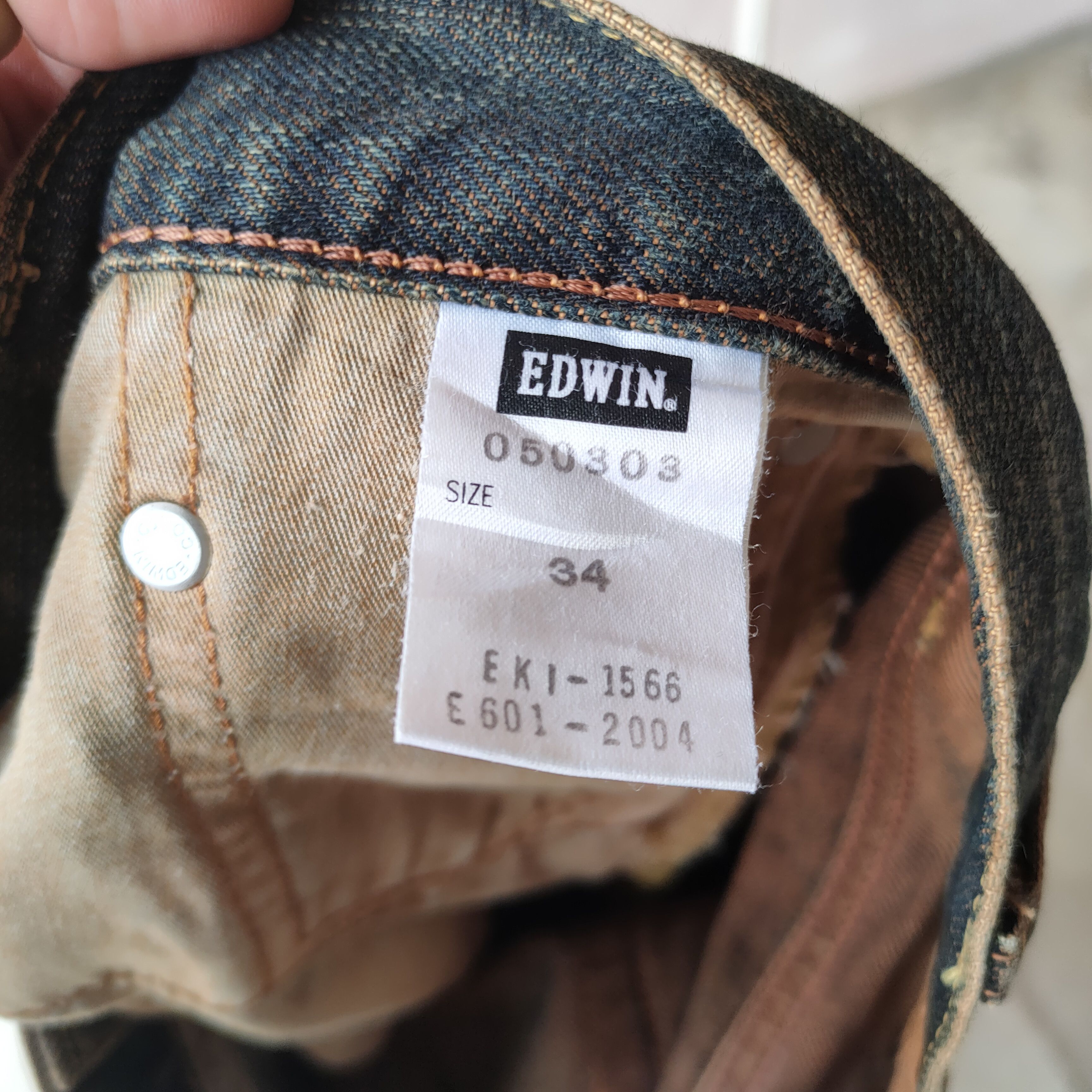 Edwin # VINTAGE EDWIN RUSTY FADED DISTRESSED JEANS PANTS Size US 36 / EU 52 - 11 Thumbnail