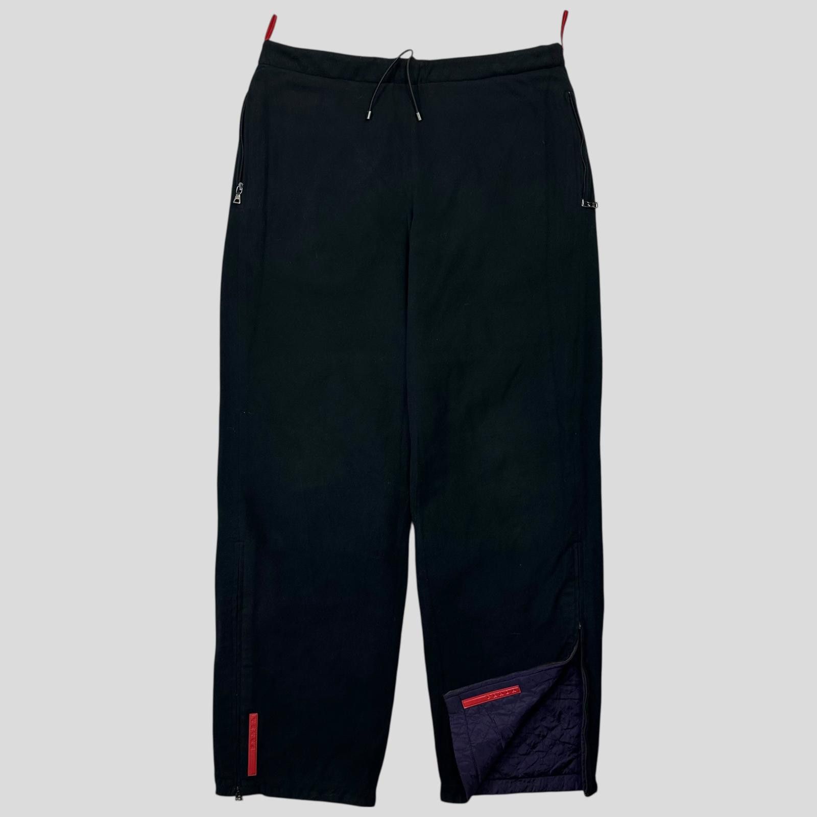 Prada Prada Sport AW00 Reversible Quilted Fleece Trousers - IT46 Size US 31 - 2 Thumbnail