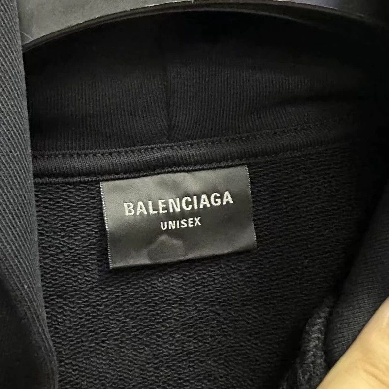 Balenciaga Balenciaga Black Logo Letter and Number Printed Hooded Cas Size US S / EU 44-46 / 1 - 3 Thumbnail