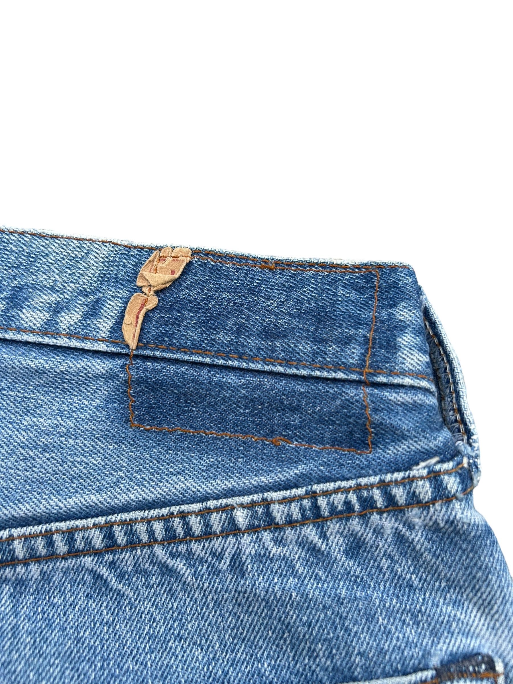 Levi's × Vintage Vintage Levis 501 Rindem Selvedge Distressed Denim Jeans Size US 29 - 14 Thumbnail