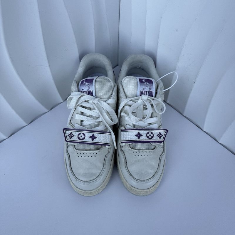 Louis Vuitton Louis Vuitton Trainer Casual Sneakers in White Purple - Size US 7.5 / EU 40-41 - 2 Thumbnail