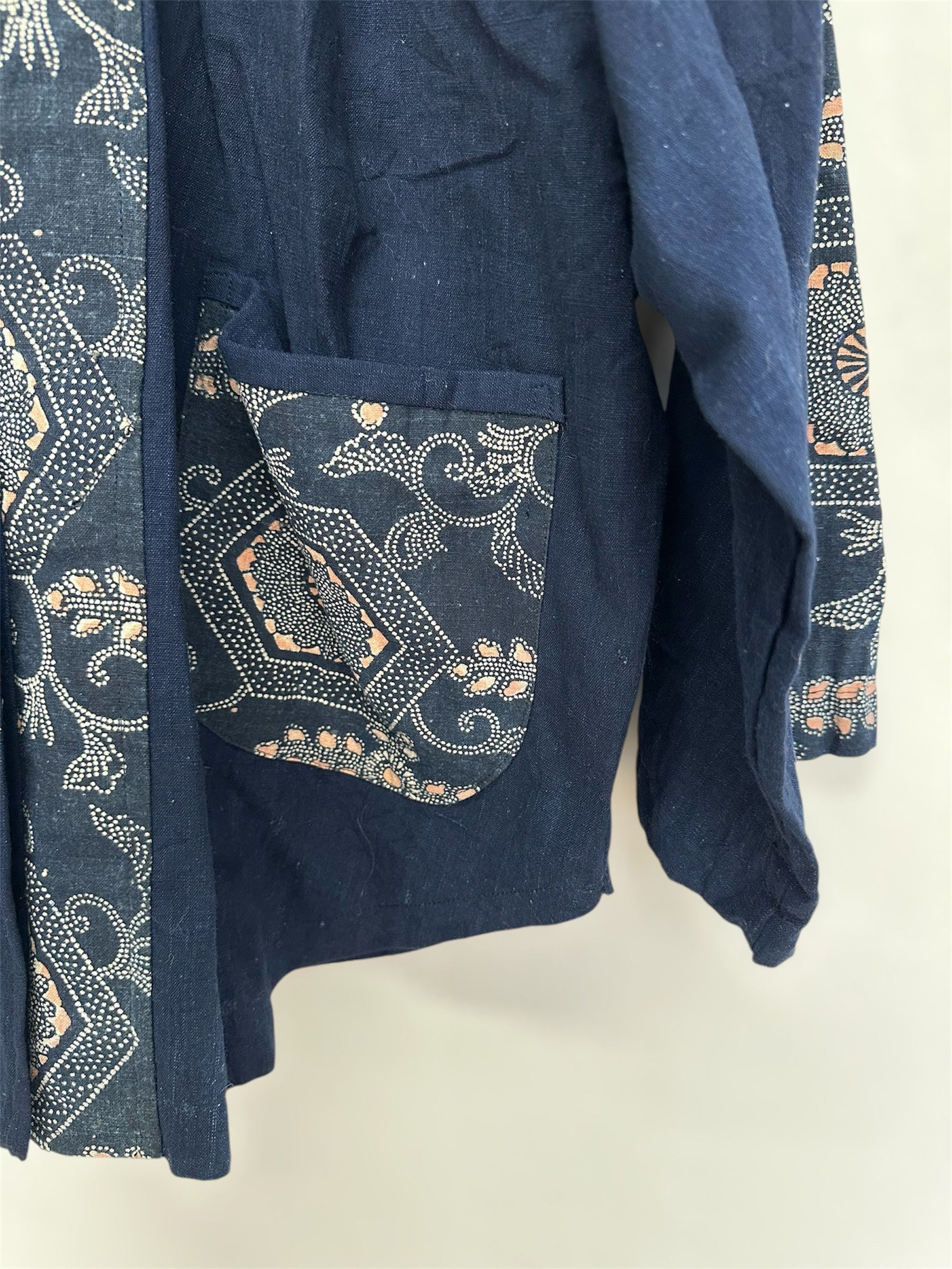Indigo Vtg Japanese Brand Indigo Blue Shashiko Kendo Uniform Noragi Size US L / EU 52-54 / 3 - 9 Thumbnail