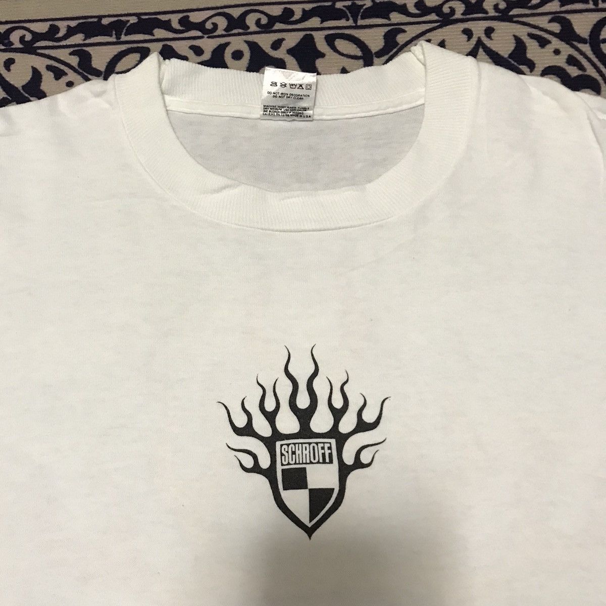 Schott × Vintage VINTAGE SCHROFF GRAPHIC SKATEBOARDS 90s RARE TEE Size US XL / EU 56 / 4 - 6 Thumbnail