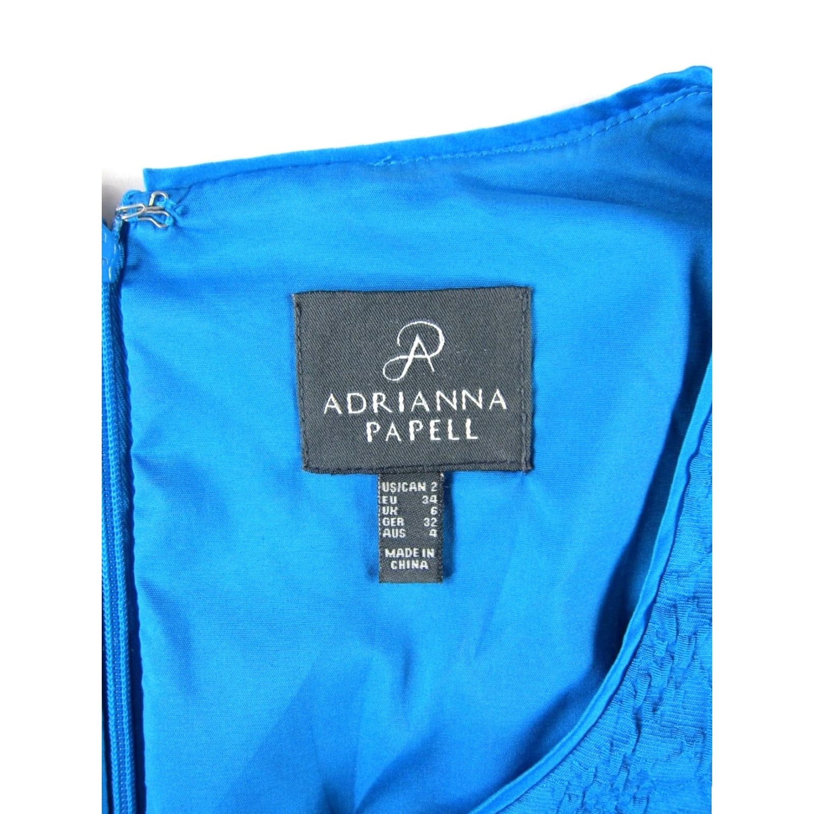 Adrianna Papell Adrianna Papell Royal Blue 60's Style Cap Sleeve Sheath Pencil Straight Dress 2 Size XS / US 0-2 / IT 36-38 - 3 Thumbnail