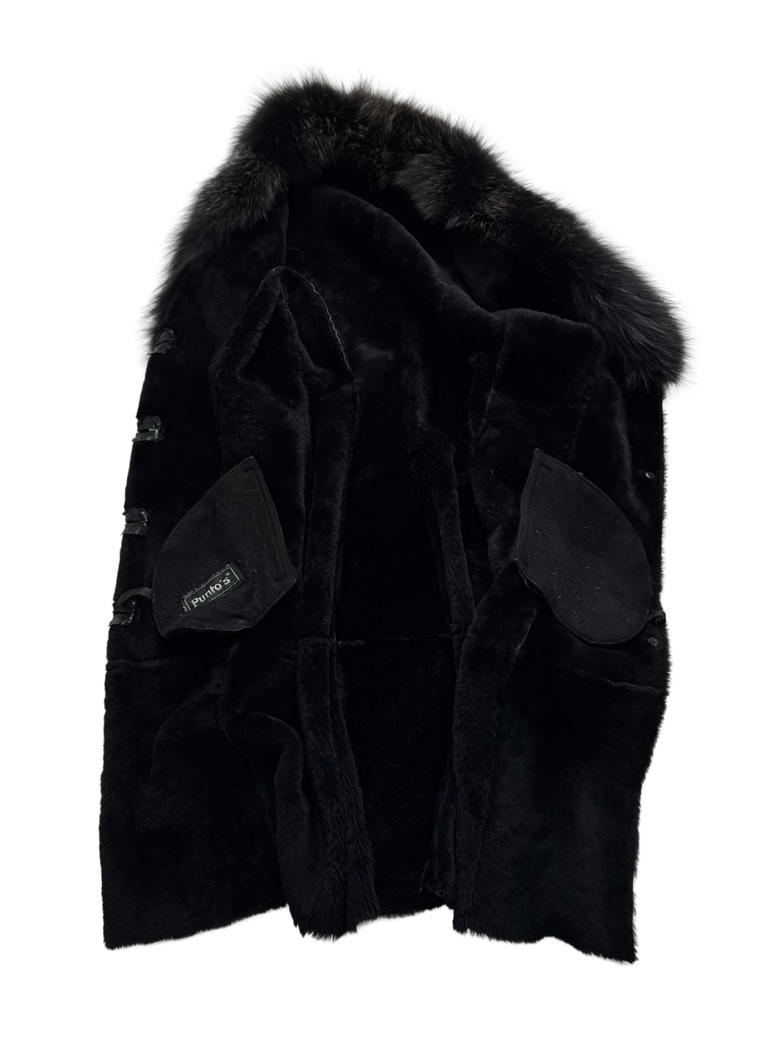 Vintage Vintage Real Sheepskin Coat With Real Fur Neck Size S / US 4 / IT 40 - 9 Thumbnail