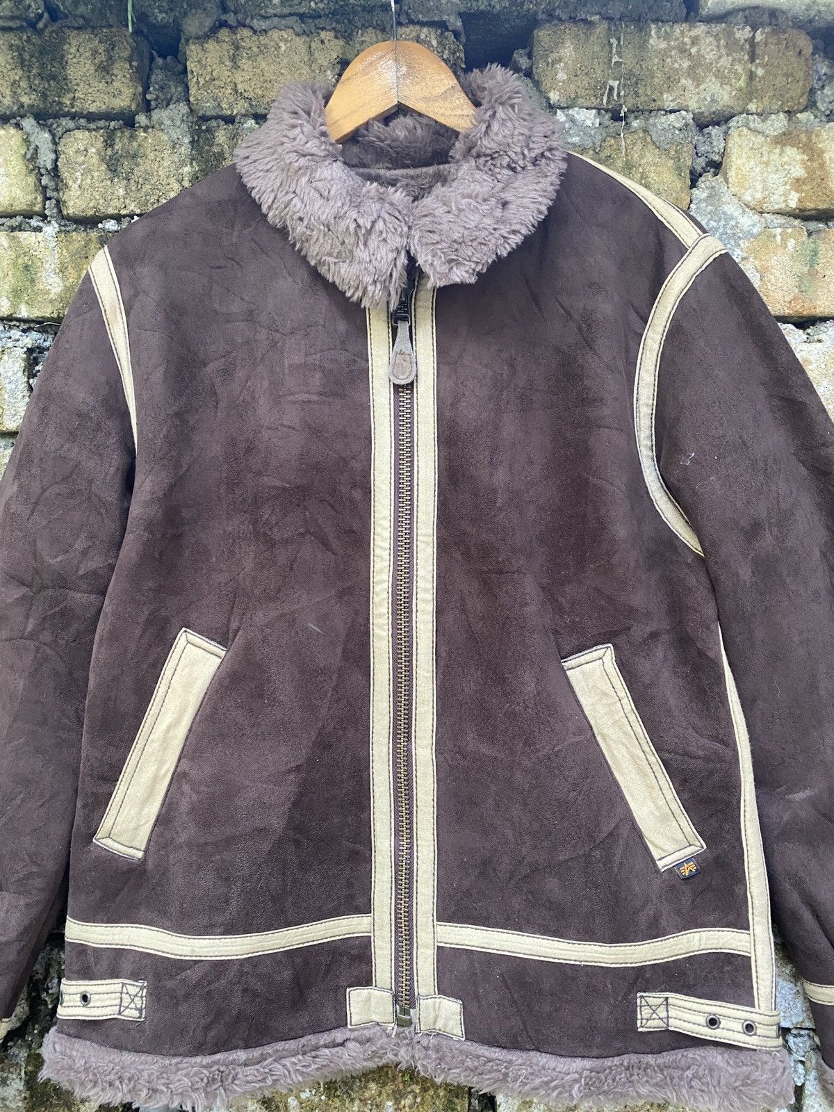 Alpha Industries × Leather ✨Steals✨Alpha industry Leather Zipper Jacket Size US L / EU 52-54 / 3 - 3 Thumbnail