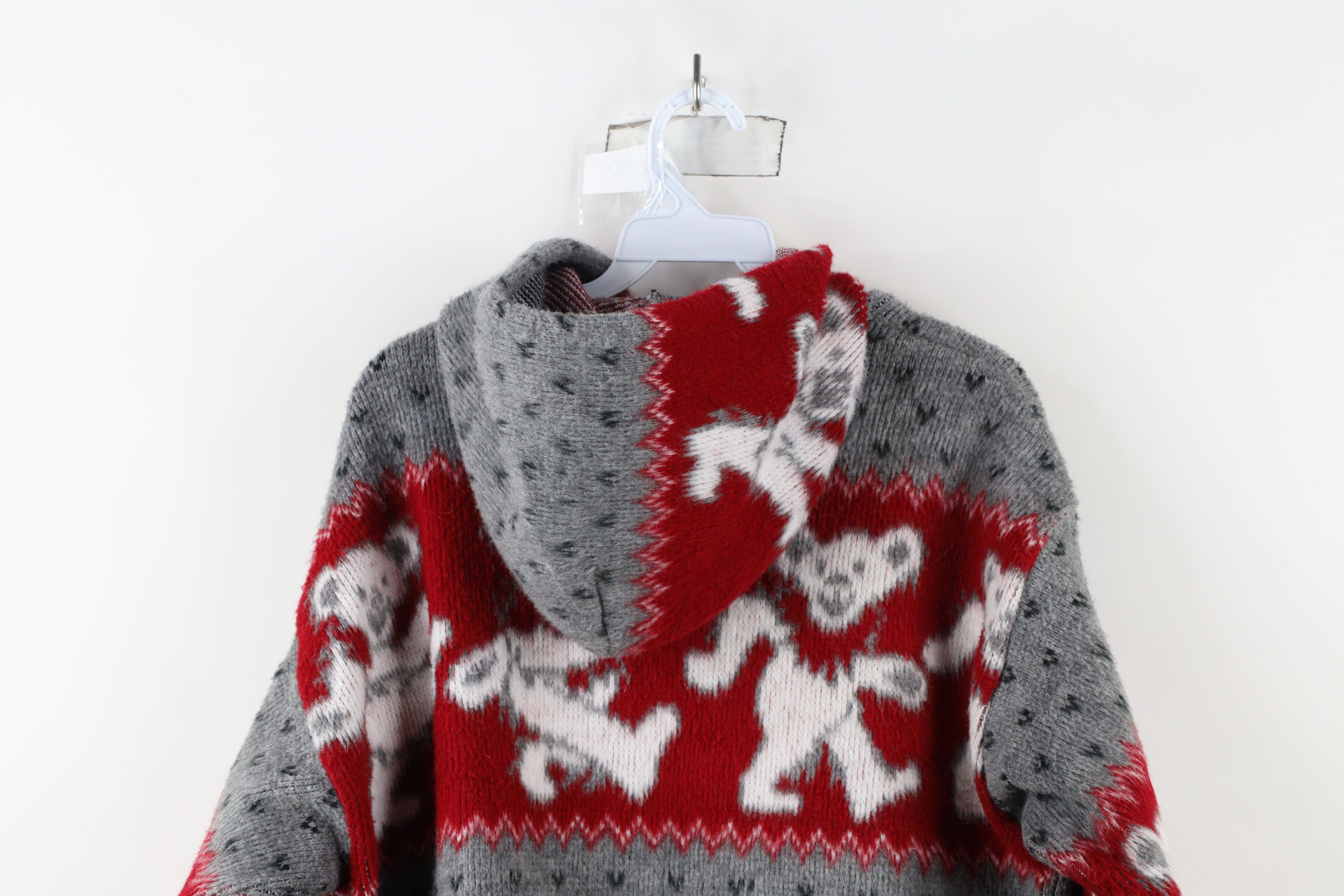 Vintage Vintage Y2K Grateful Bear All Over Print Band Fleece Hoodie Size US M / EU 48-50 / 2 - 14 Thumbnail
