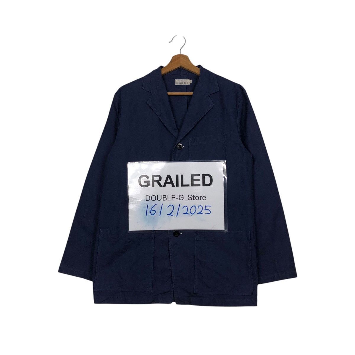 Issey Miyake 📌Vintage Chore Work Blue Jacket Trip Japan Fabric Size US M / EU 48-50 / 2 - 1 Thumbnail