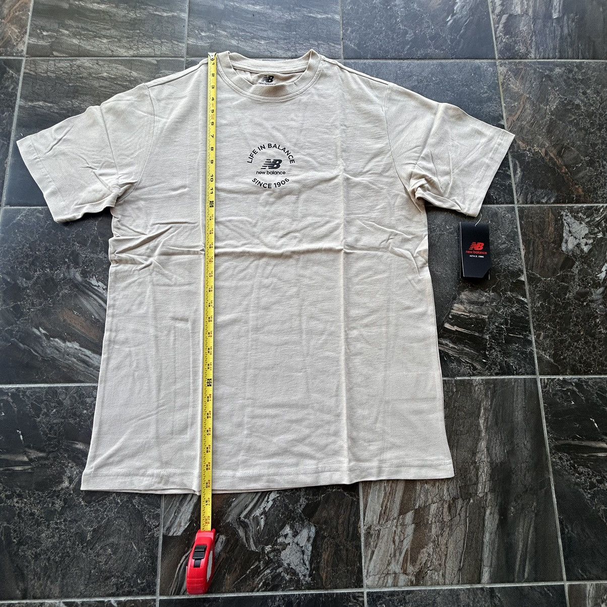 New Balance New Balance Life In Balance Beige Spell-Out Athletic T-shirt Size US S / EU 44-46 / 1 - 5 Thumbnail