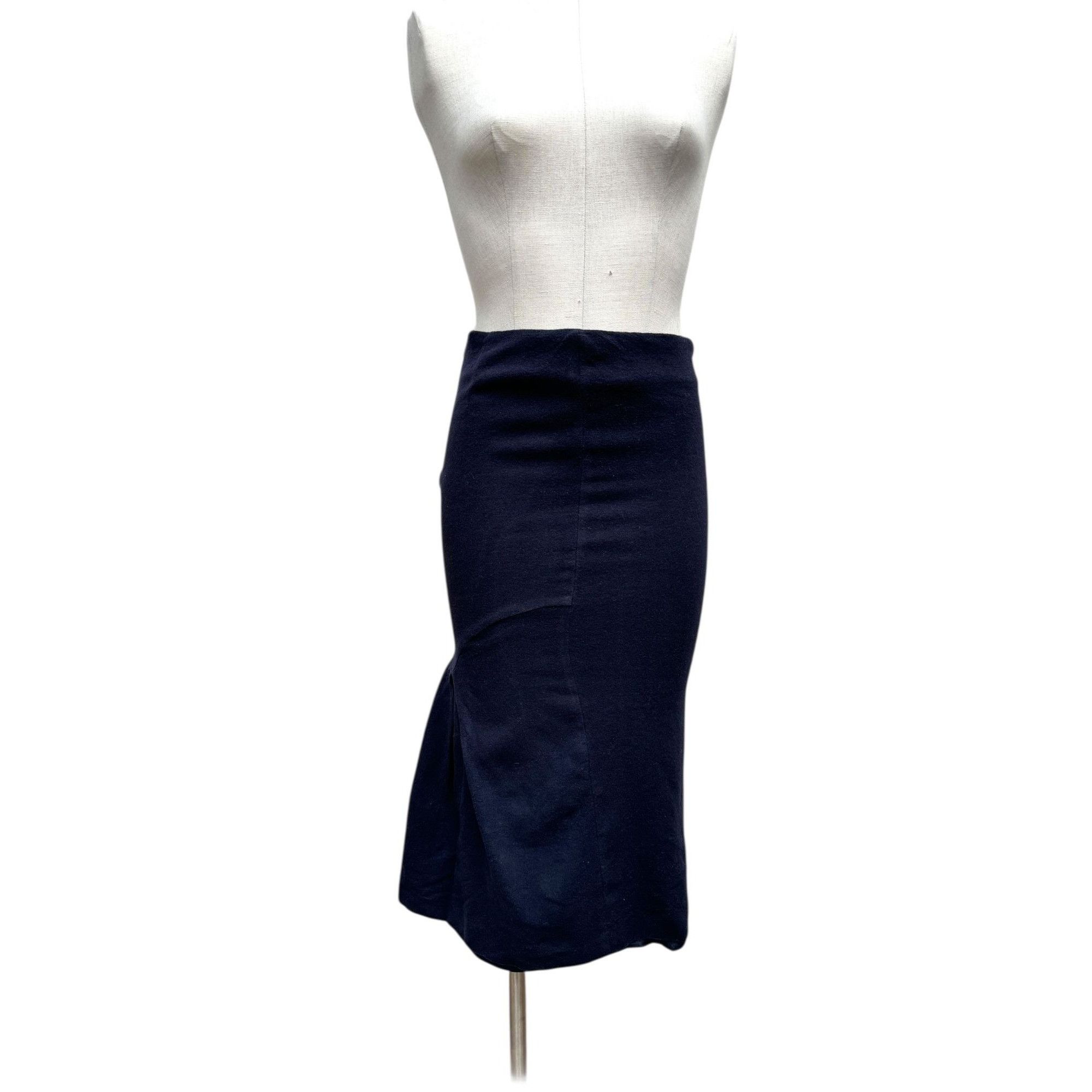 Alexander McQueen FW 2005 Navy Wool Skirt Size 26" / US 2 / IT 38 - 1 Thumbnail