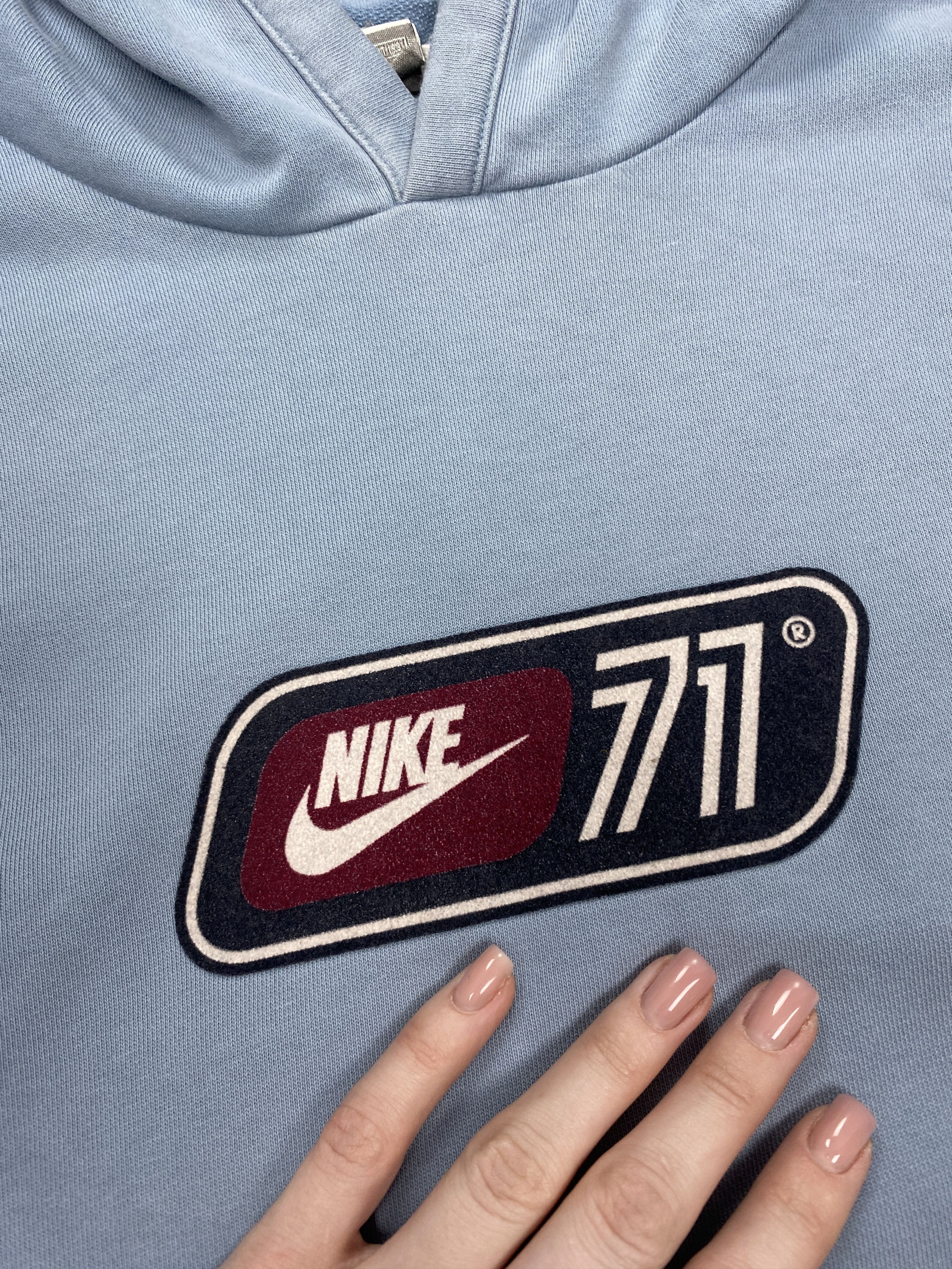 Nike × Vintage Nike Vintage Mens Short Sleeve Hoodie Size US XXL / EU 58 / 5 - 3 Thumbnail