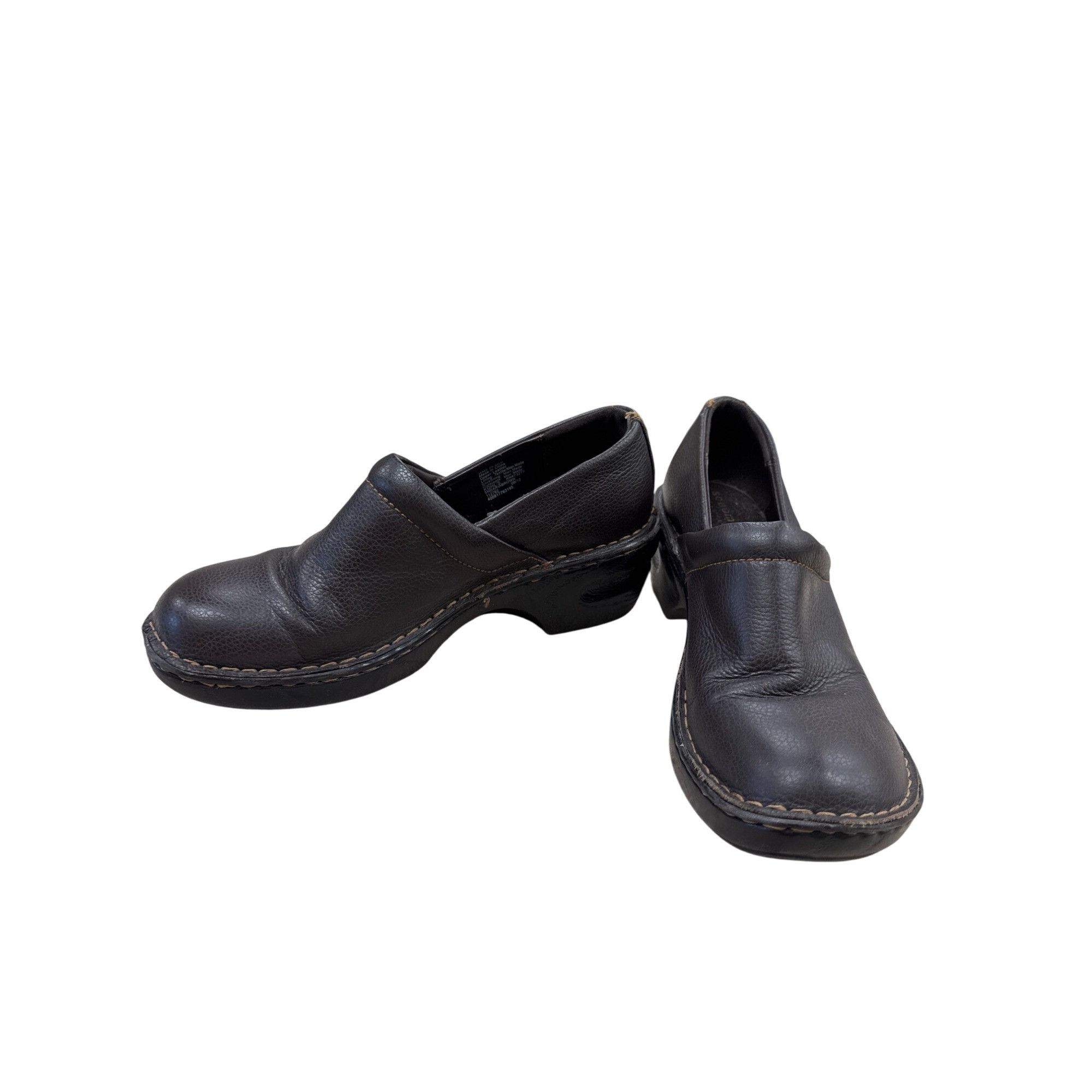 Sonoma Sonoma Womens Brown Leather Clogs Mules 7.5M SKU 7181 Size US 7.5 / IT 37.5 - 2 Thumbnail