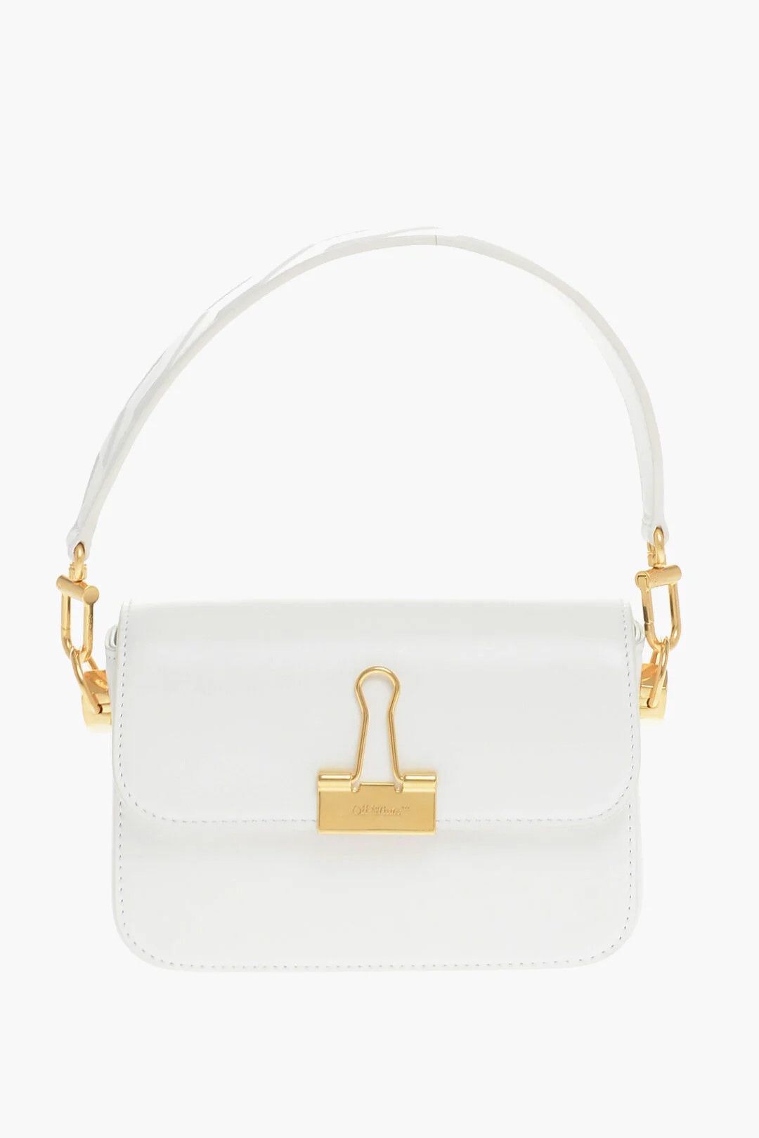 Off-White og1mm0426 Size: OS / Leather Shoulder Bag in White Size ONE SIZE - 1 Thumbnail