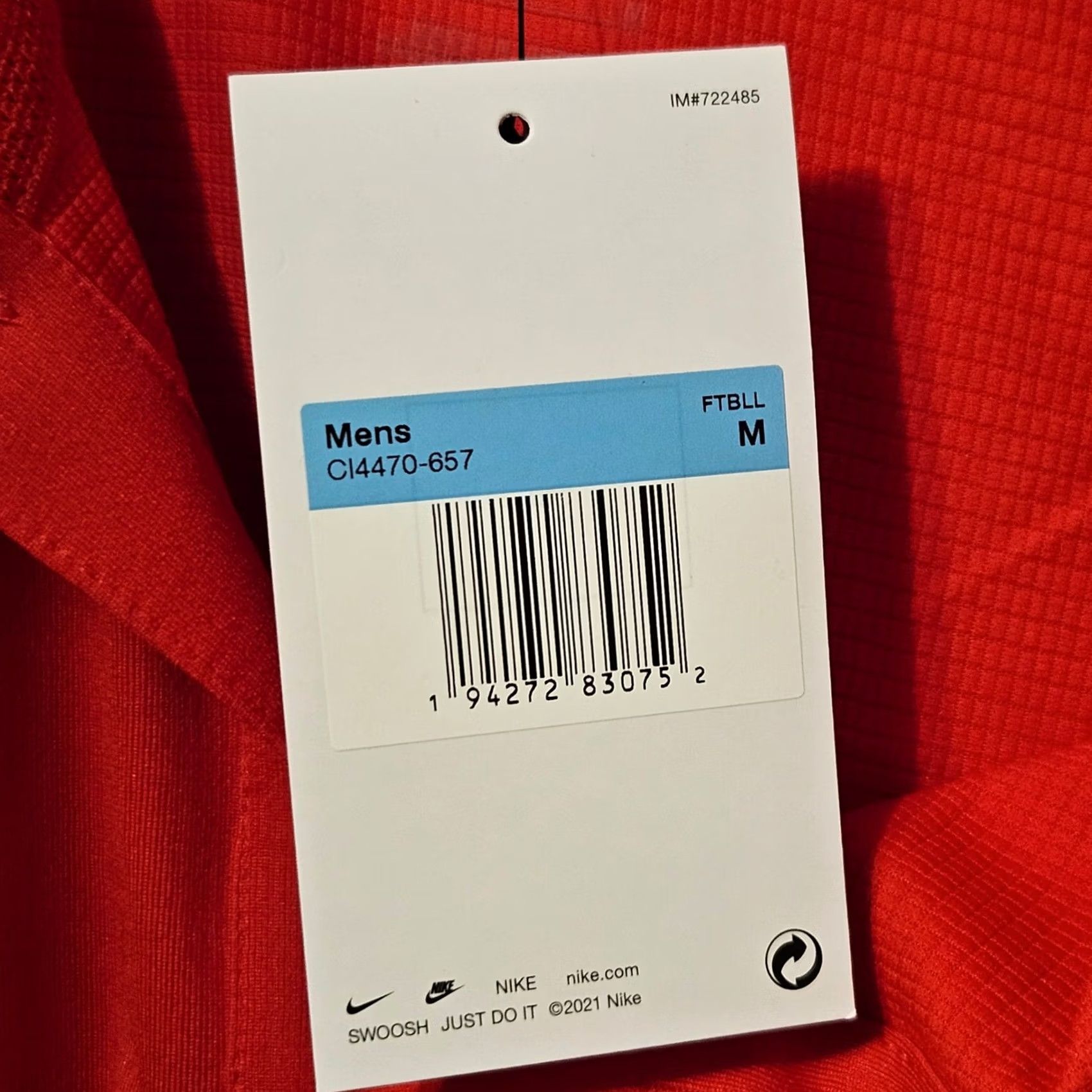 Nike Nike Mens Dry Franchise Polo Shirt S/S Red Size Medium NWT w/ Logo Size US M / EU 48-50 / 2 - 7 Thumbnail