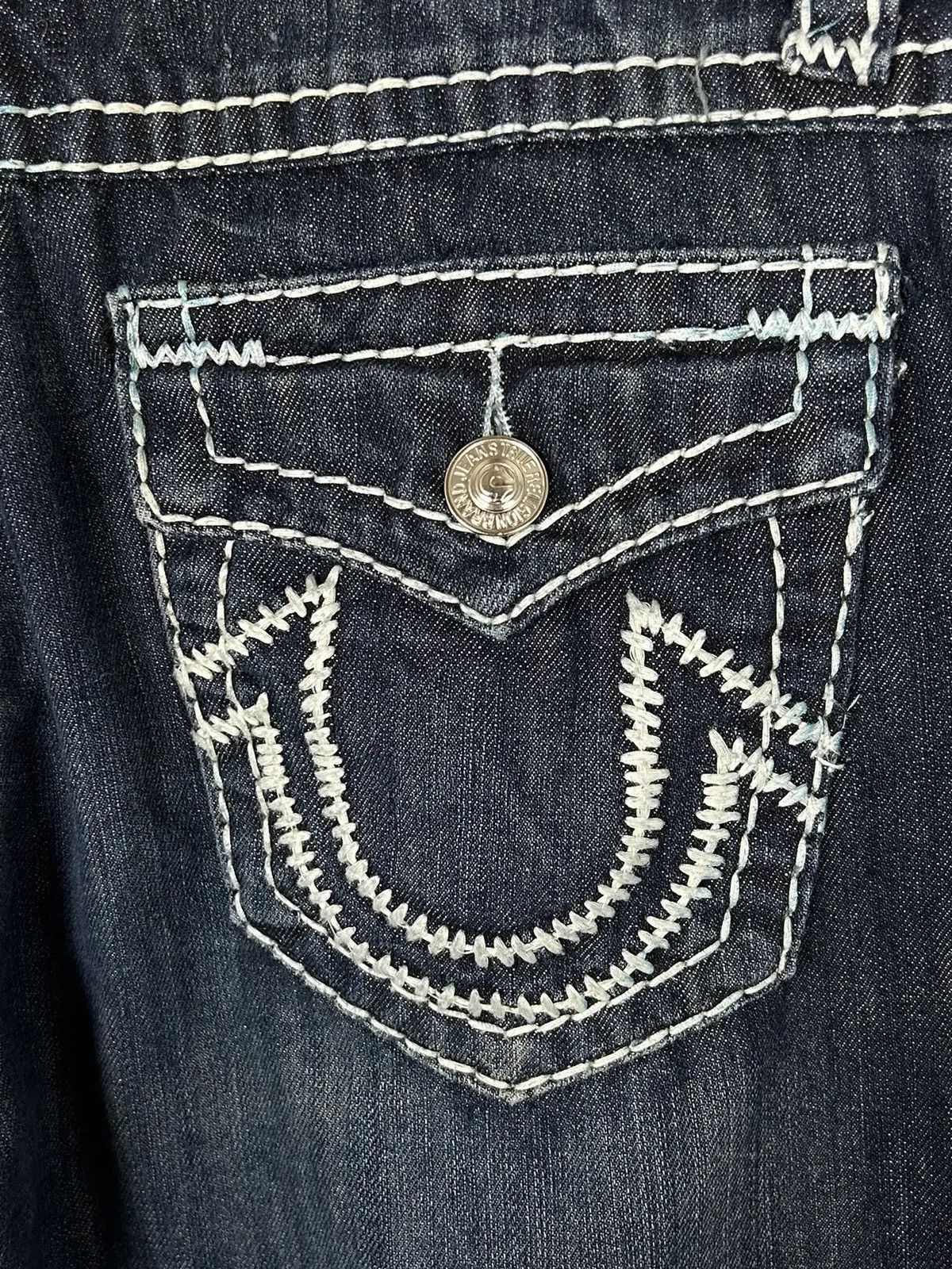 True Religion Vintage True Religion Bobby Crazy Embroidery Jeans Size 32 Size 32" / US 10 / IT 46 - 8 Thumbnail