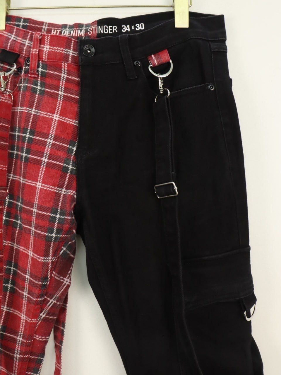 Japanese Brand Bondage Punk Tartan Plaid Hybrid Pant Size US 33 - 7 Thumbnail