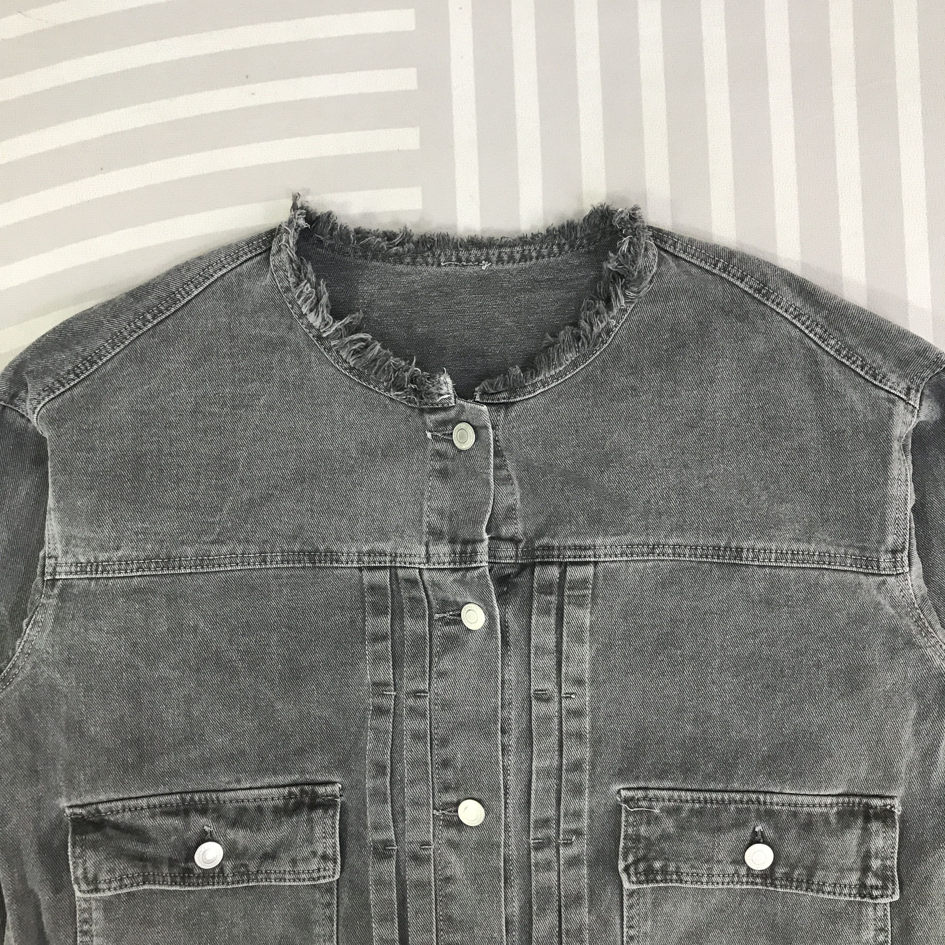 Japanese Brand Black Faded Richie Glamour Denim Type 2 Jacket K96B17 Size US M / EU 48-50 / 2 - 2 Thumbnail