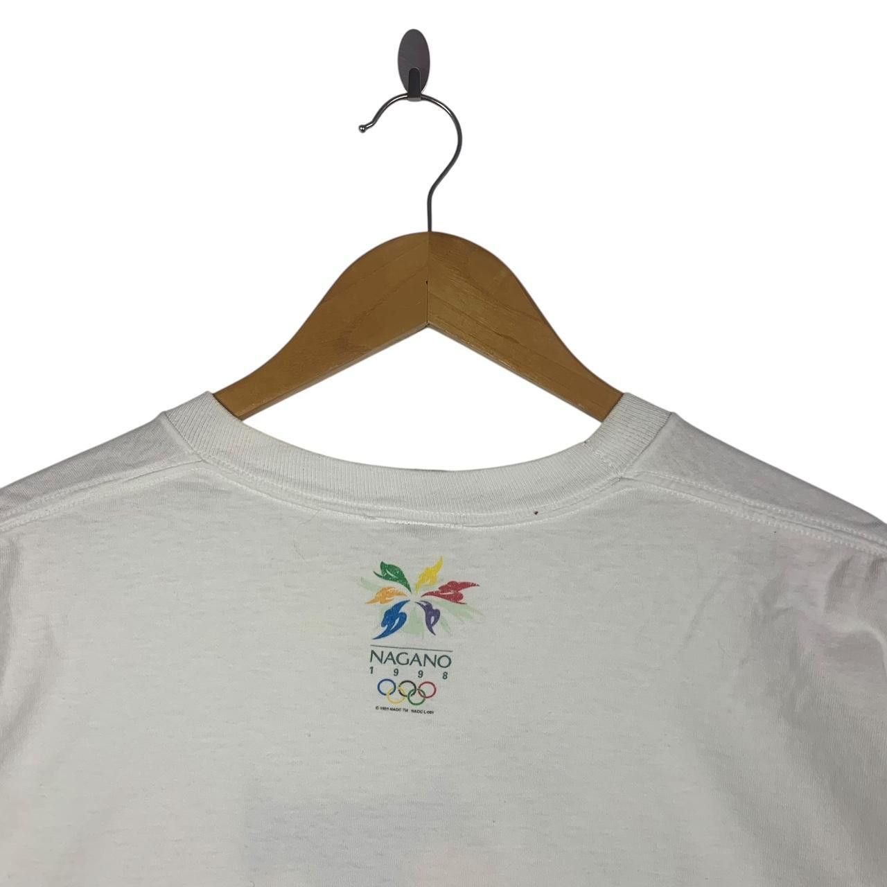 Vintage Vintage 1998 NAGANO WINTER OLYMPIC Hakuba Ski Tee Shirt Size US M / EU 48-50 / 2 - 7 Thumbnail