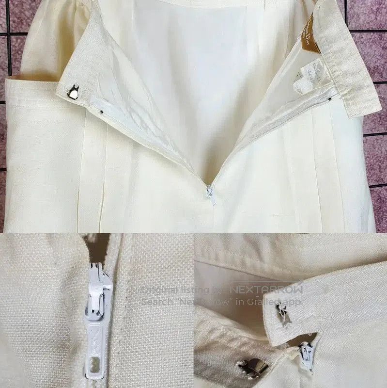 Dior Dior Embroidered Midi Skirt in Cream Color . Size 23" - 5 Thumbnail