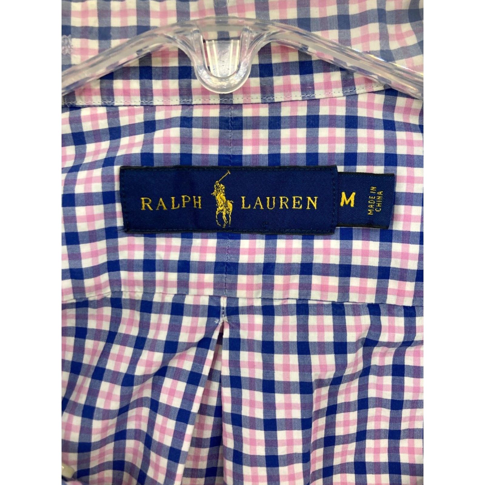 Ralph Lauren Lauren Ralph Lauren Men's Long Sleeve Button-Up Shirt, Medium, Blue Plaid, Casual, Preppy Size US M / EU 48-50 / 2 - 6 Thumbnail