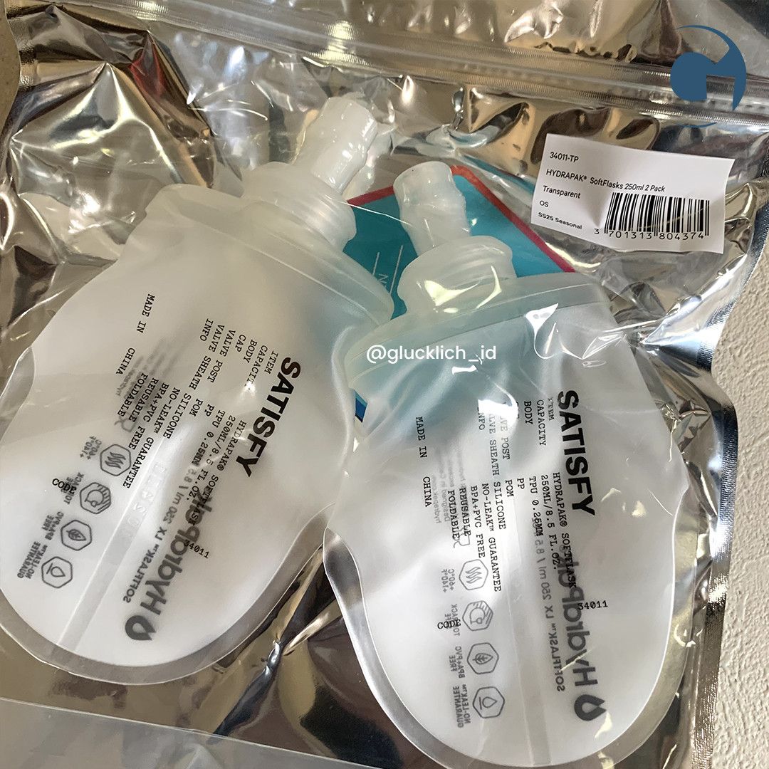 Satisfy Satisfy, HydraPak® Soft Flask 250ml 2-Pack White Size ONE SIZE - 3 Thumbnail