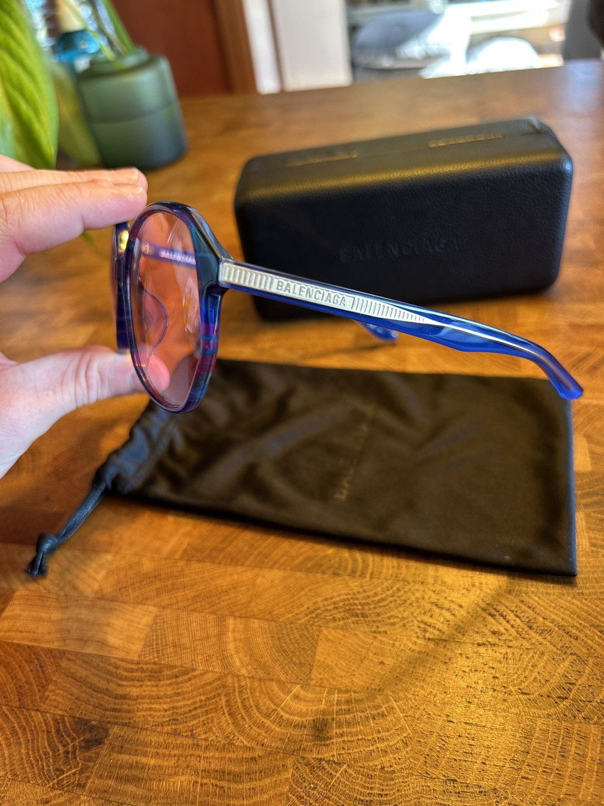 Balenciaga ⚠️Balenciaga⚠️ blue glasses 2020 Size ONE SIZE - 4 Thumbnail