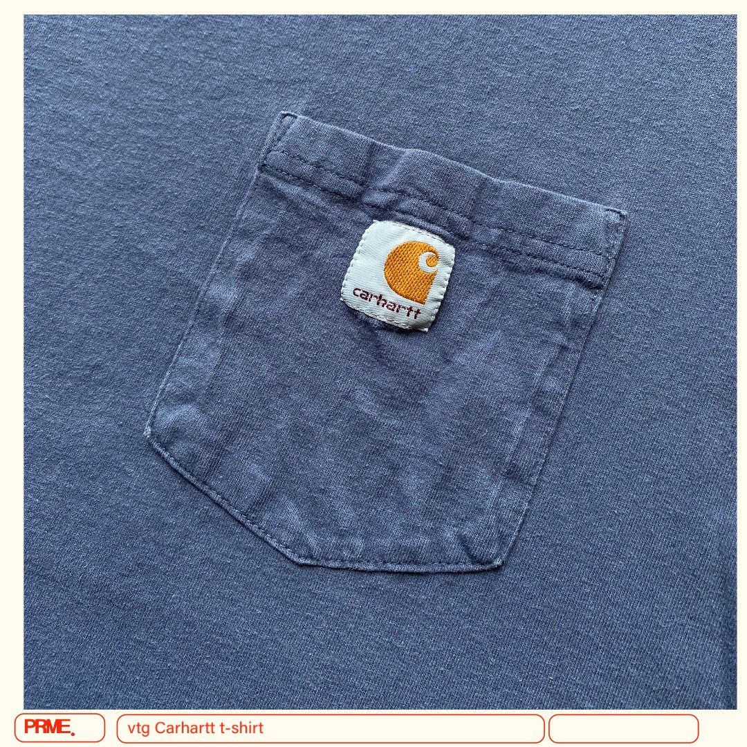 Carhartt × Vintage vintage Y2K CARHARTT Classic Logo spellout patch t-shirt Size US M / EU 48-50 / 2 - 8 Thumbnail