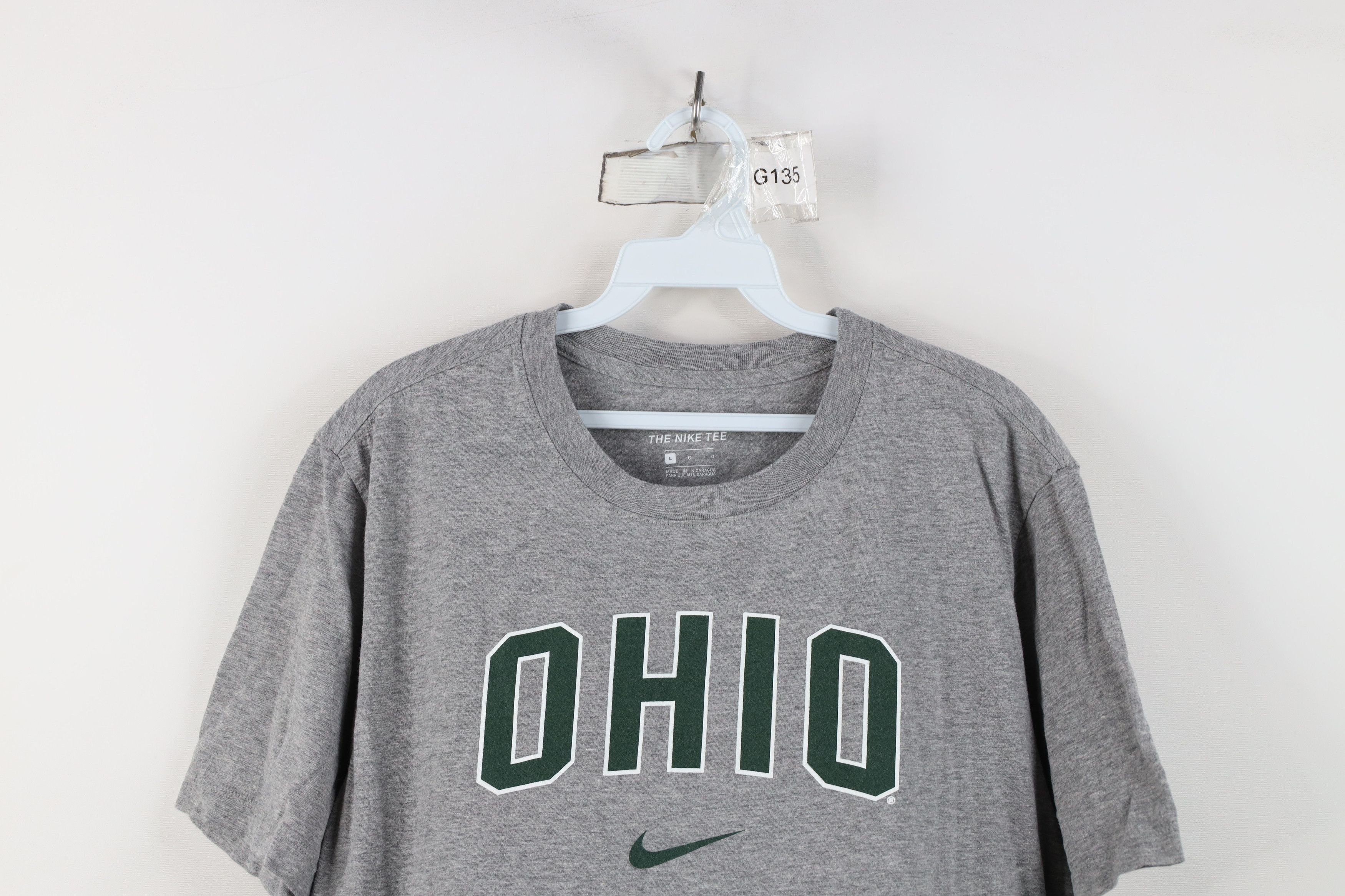 Nike Nike Center Swoosh Ohio University T-Shirt Heather Gray Size US L / EU 52-54 / 3 - 2 Thumbnail