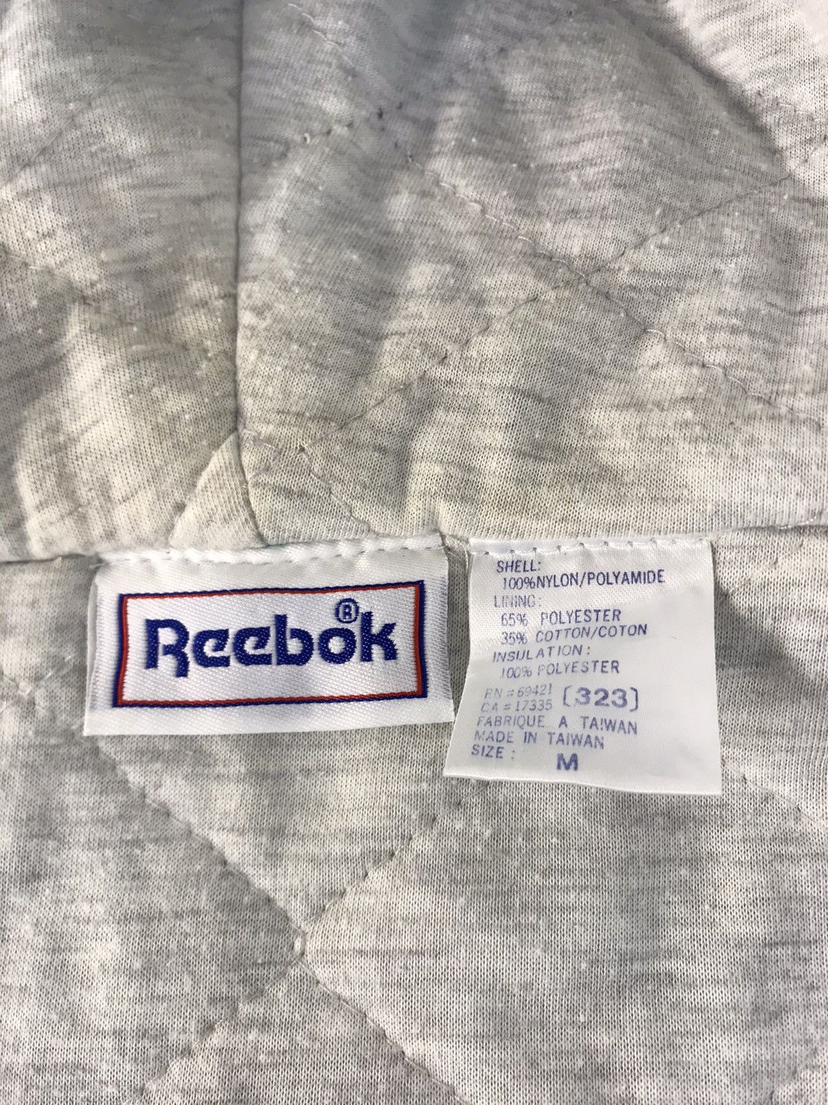 Reebok 90s Reebok Hooded Quilted Jacket Embroidery Big Log Size US XL / EU 56 / 4 - 7 Thumbnail