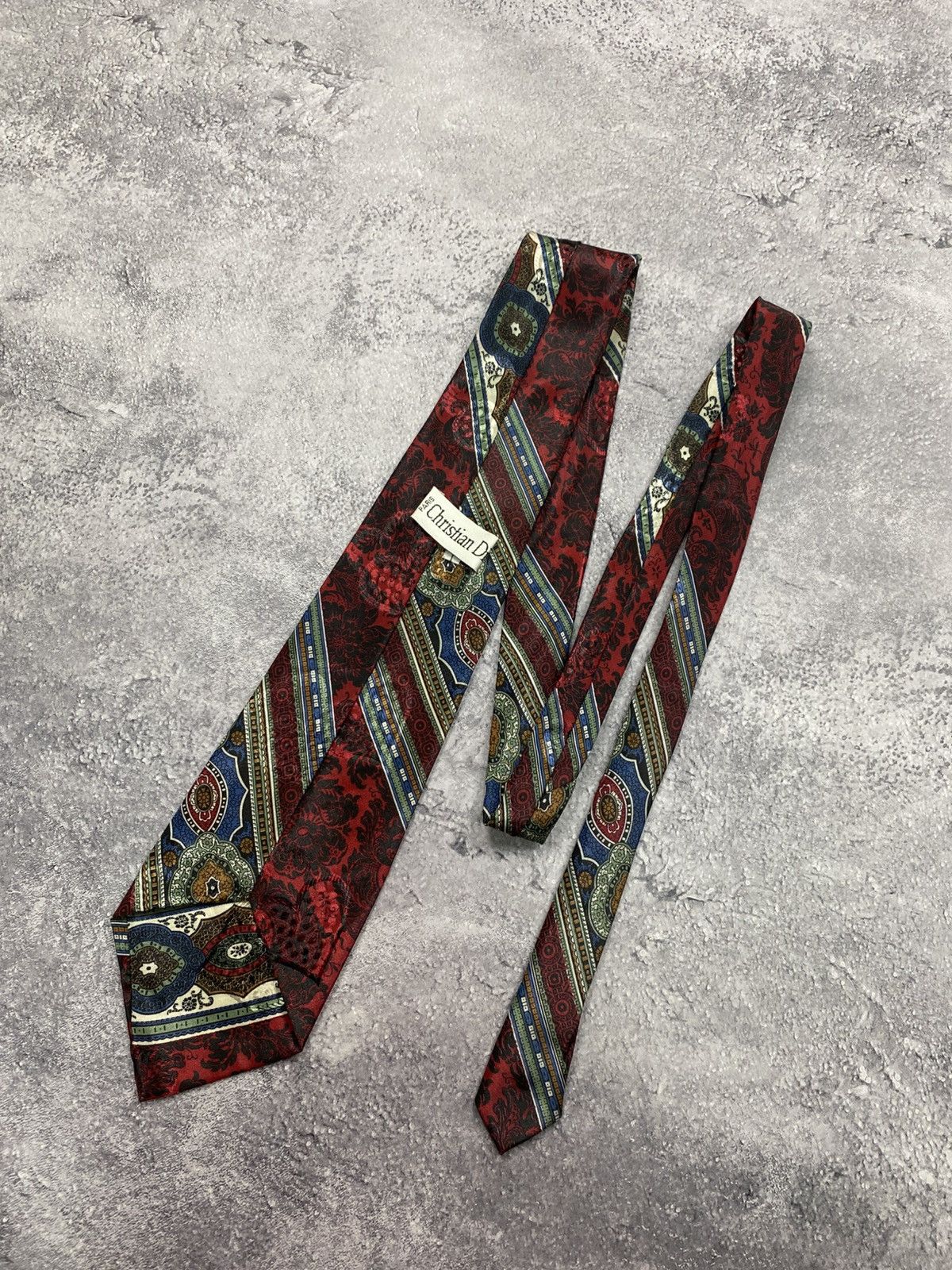 Christian Dior Monsieur Vintage Christian Dior Paris Silk Tie Luxury 90s Necktie Size ONE SIZE - 3 Thumbnail