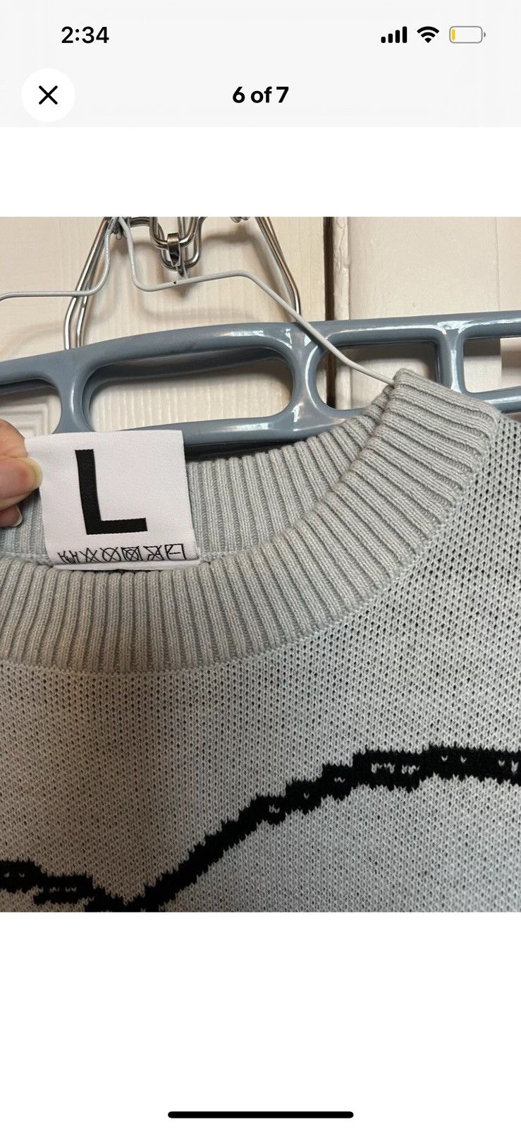 Online Ceramics L - Online Ceramics BOO Knit Sweater Crew Neck Haunted Wagon Size US L / EU 52-54 / 3 - 6 Thumbnail