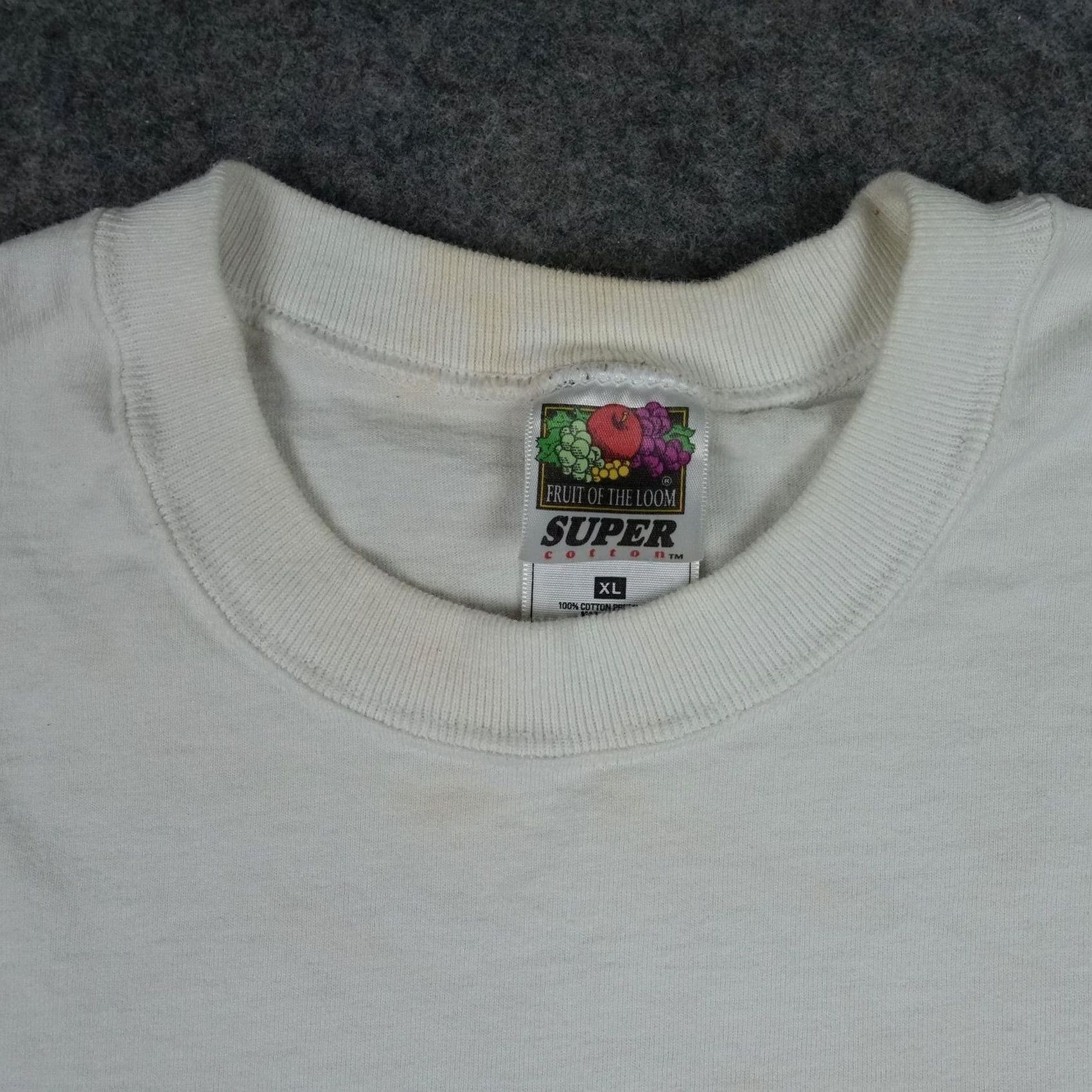 Fruit Of The Loom VINTAGE Fruit of the Loom Shirt Mens XL White Rock Bottom Brewery Beer Train Logo Stout Iron Horse Charlotte Size US XL / EU 56 / 4 - 3 Thumbnail