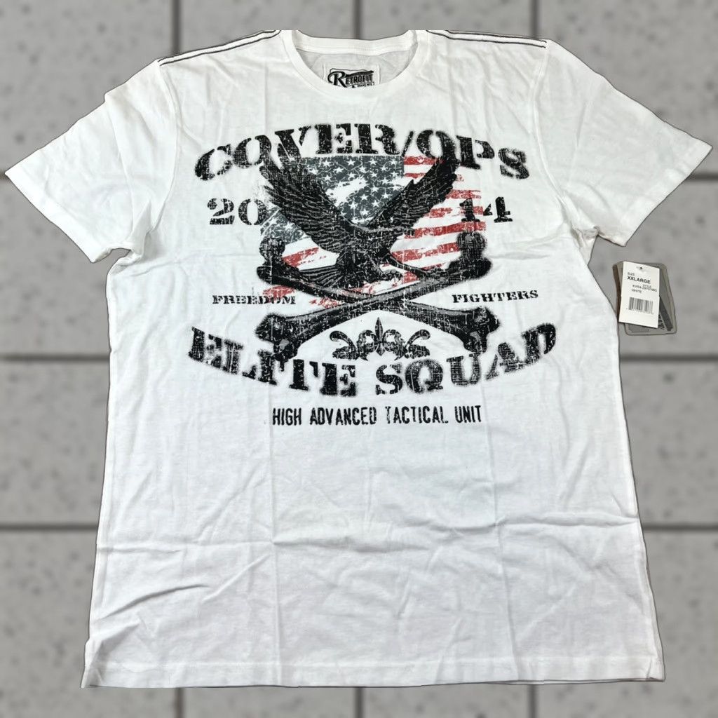 Vintage Retrofit Cover Ops Elite T-Shirt White 2XL Mens NWT Unit Tactical Military Size US XXL / EU 58 / 5 - 1 Thumbnail