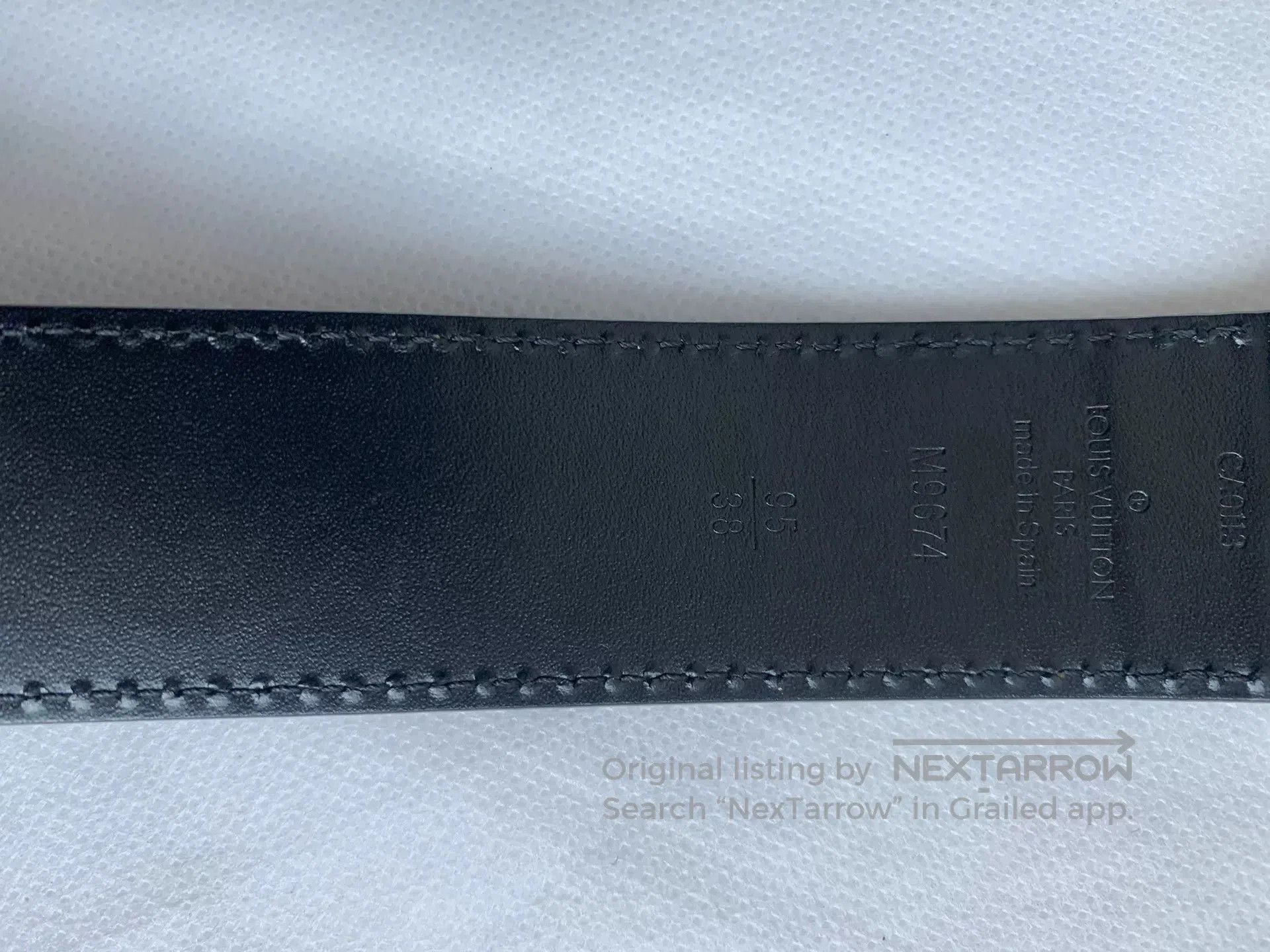 Louis Vuitton Louis Vuitton Black Checker Belt. Size ONE SIZE - 2 Thumbnail