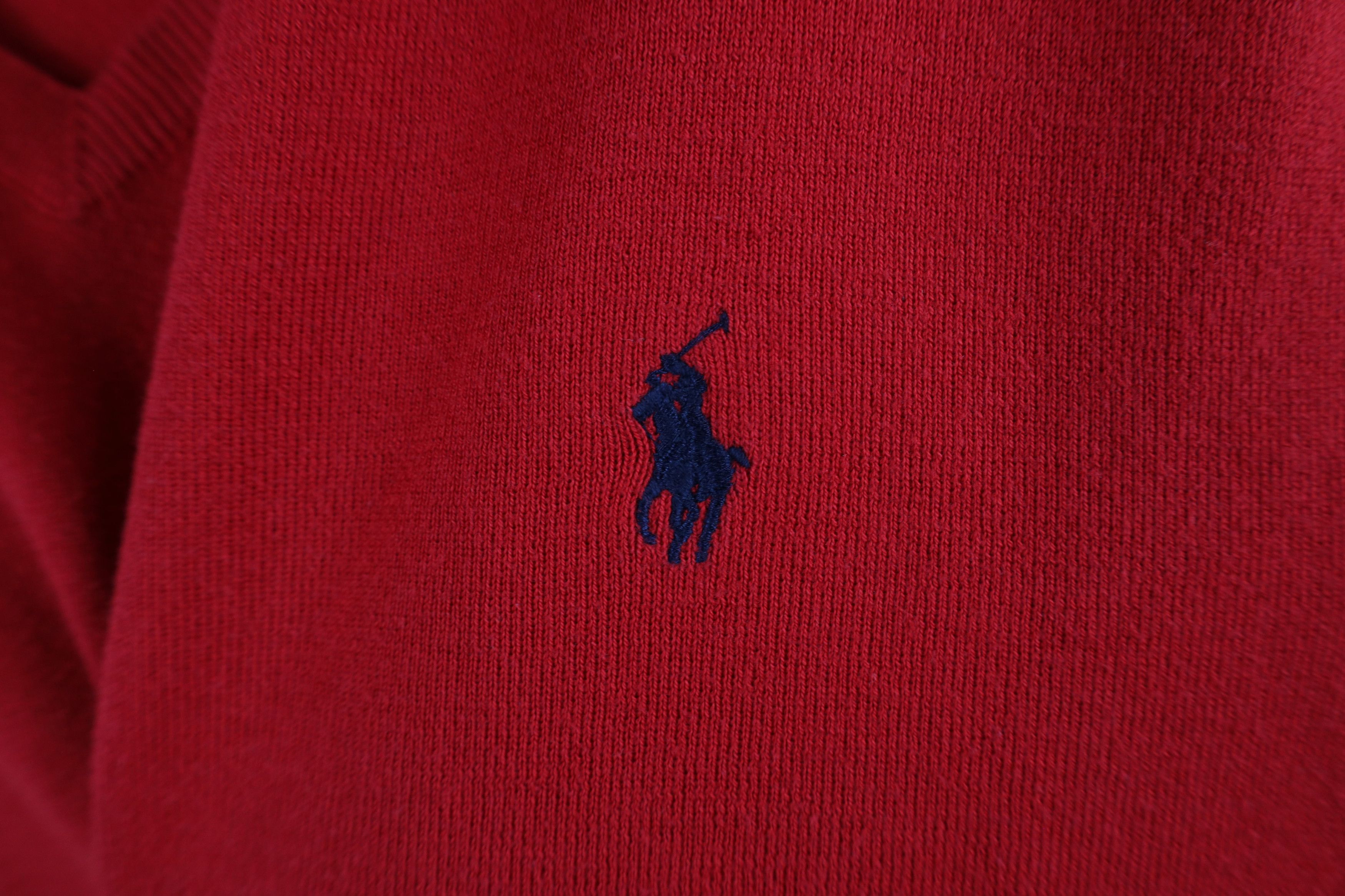 Ralph Lauren × Vintage Vintage Ralph Lauren Cotton Knit Sleeveless Sweater Vest Red Size US XXL / EU 58 / 5 - 4 Thumbnail