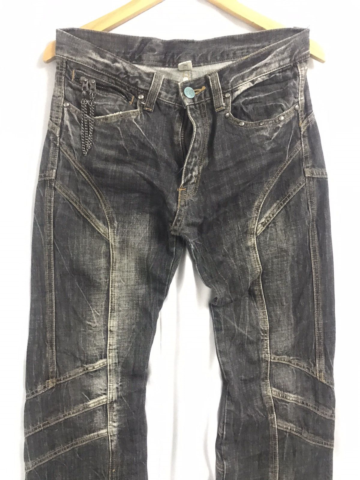 Japanese Brand DAILY NEWS - Flare Jeans Size US 31 - 3 Thumbnail