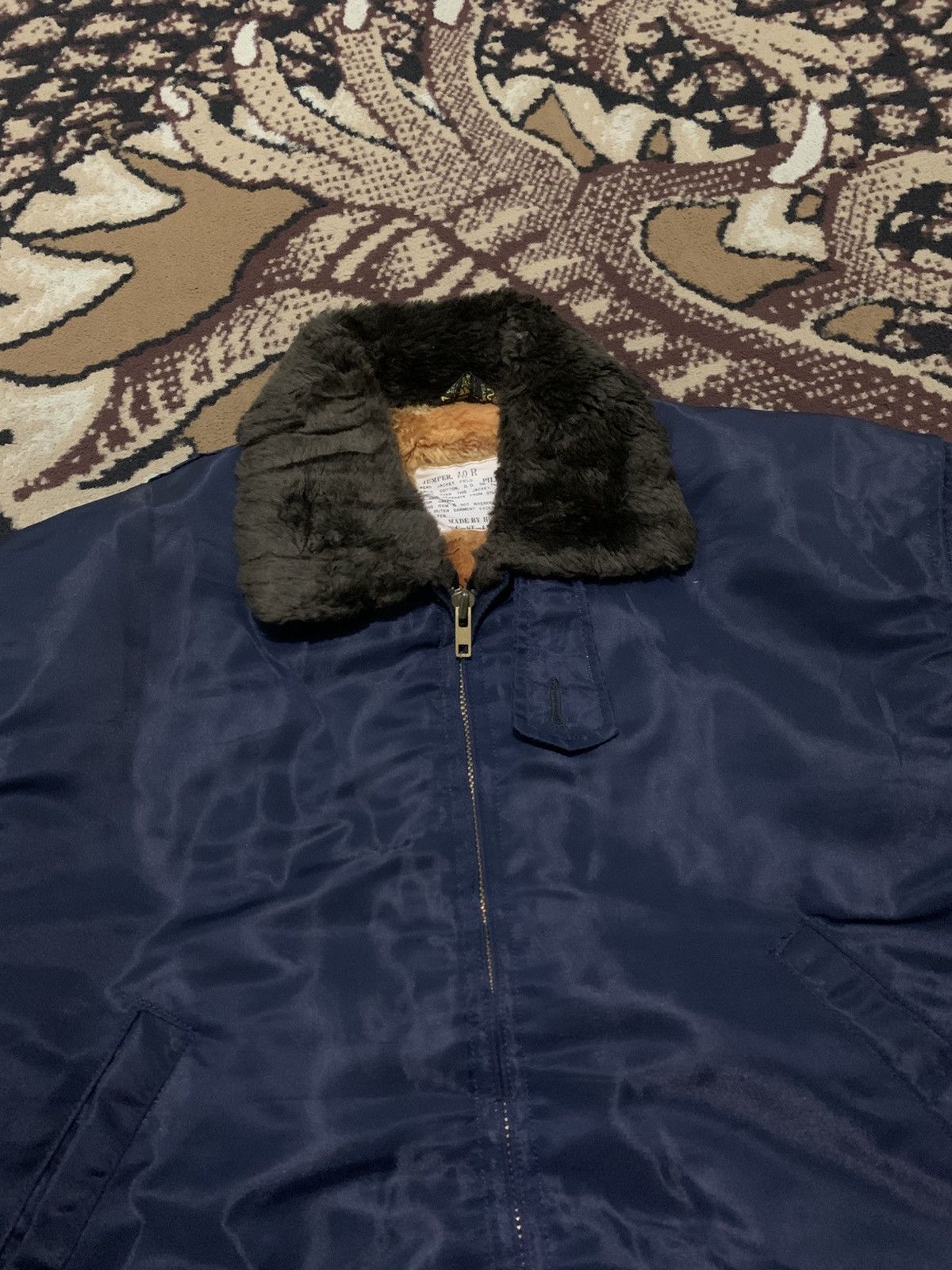 Japanese Brand Vintage 90s Houston MA-1 Bomber Jacket Size US L / EU 52-54 / 3 - 3 Thumbnail