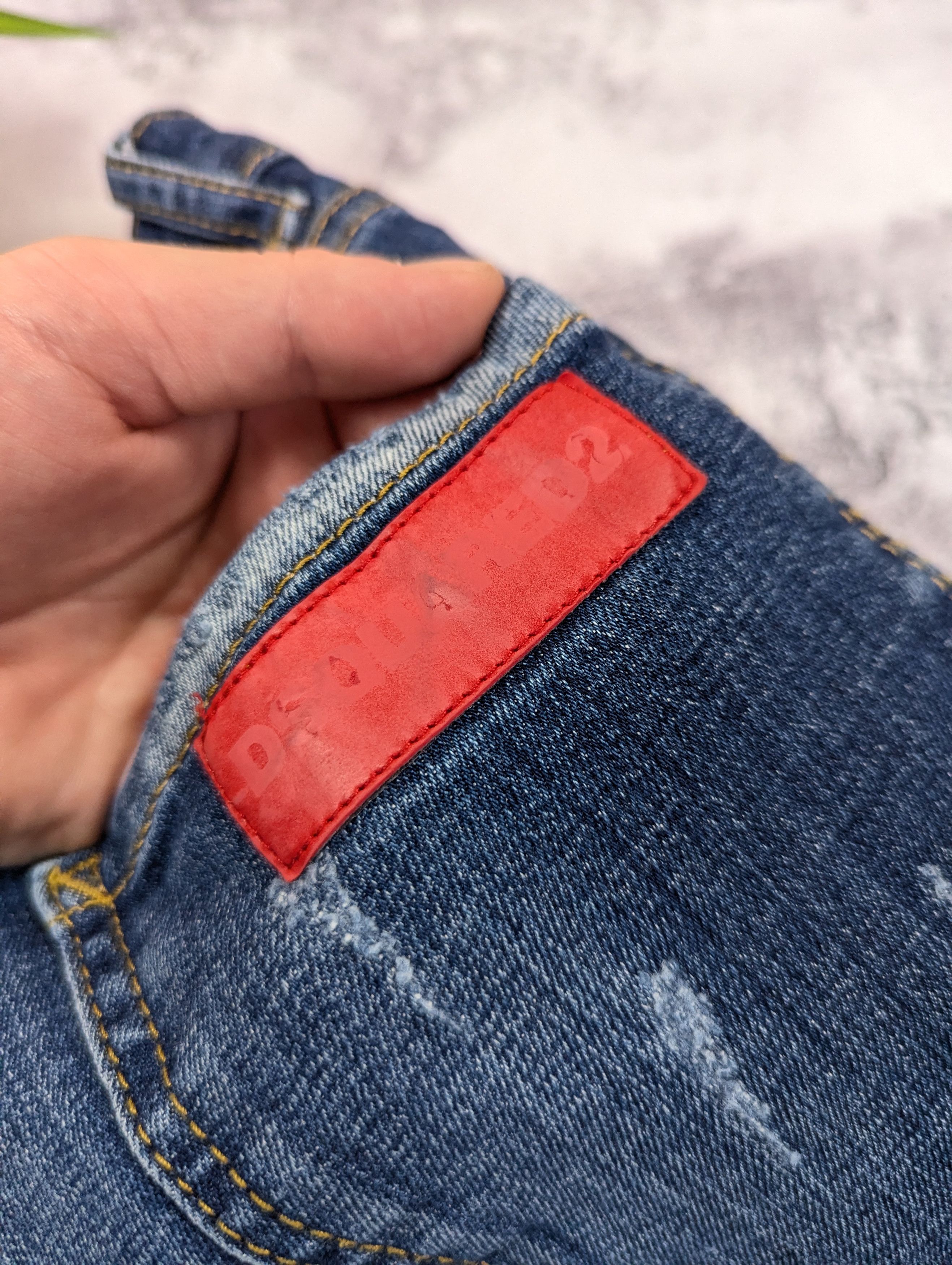 Dsquared2 Dsquared2 Skinny Dan Distressed Jeans Size US 33 - 21 Thumbnail