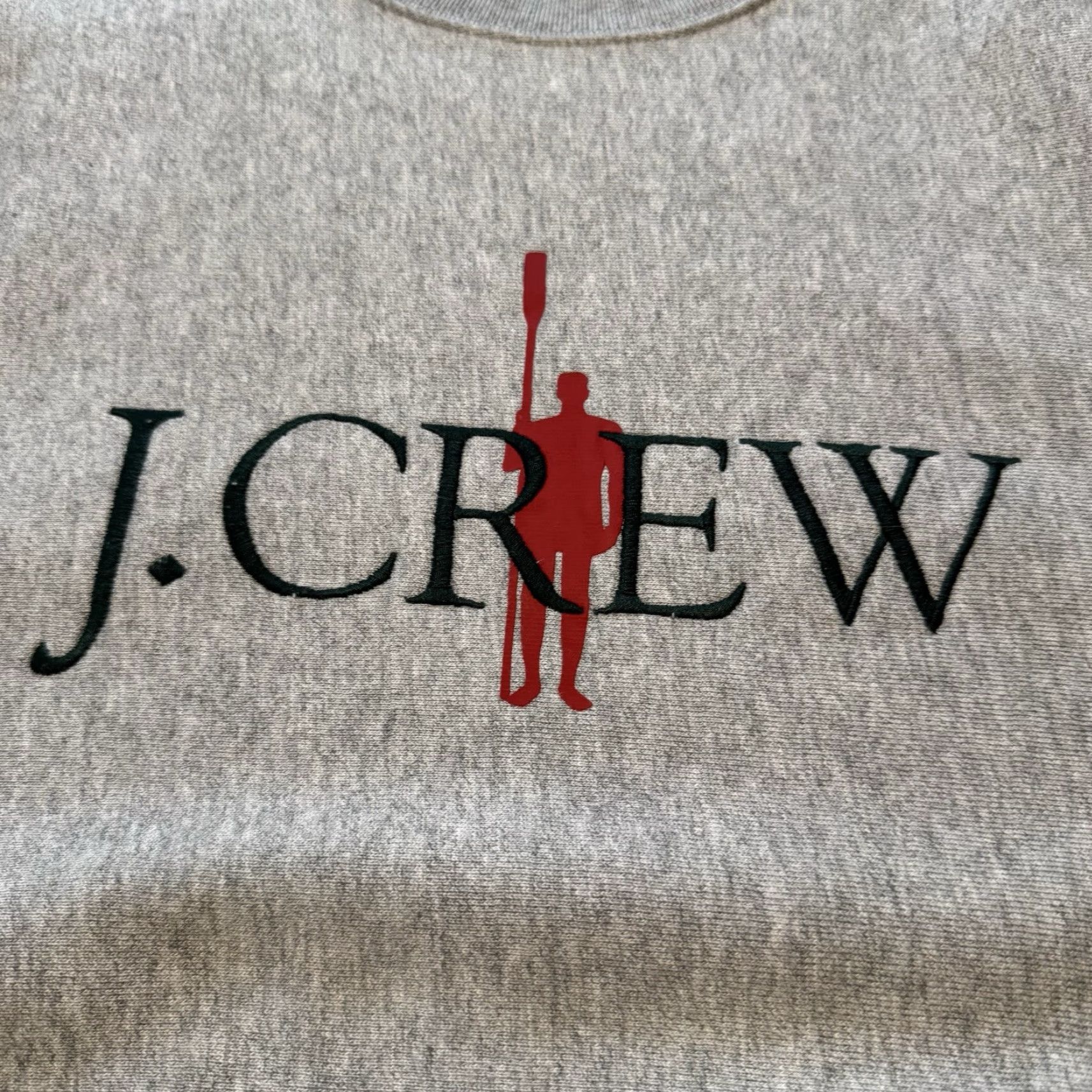 J.Crew J.CREW Heritage Oarsman Crew Gray Embroidered Sweatshirt Mens XS Pullover Crew Neck Heavyweight Regular Cotton Blend Fleece Socks? (Oops) Size US XS / EU 42 / 0 - 3 Thumbnail