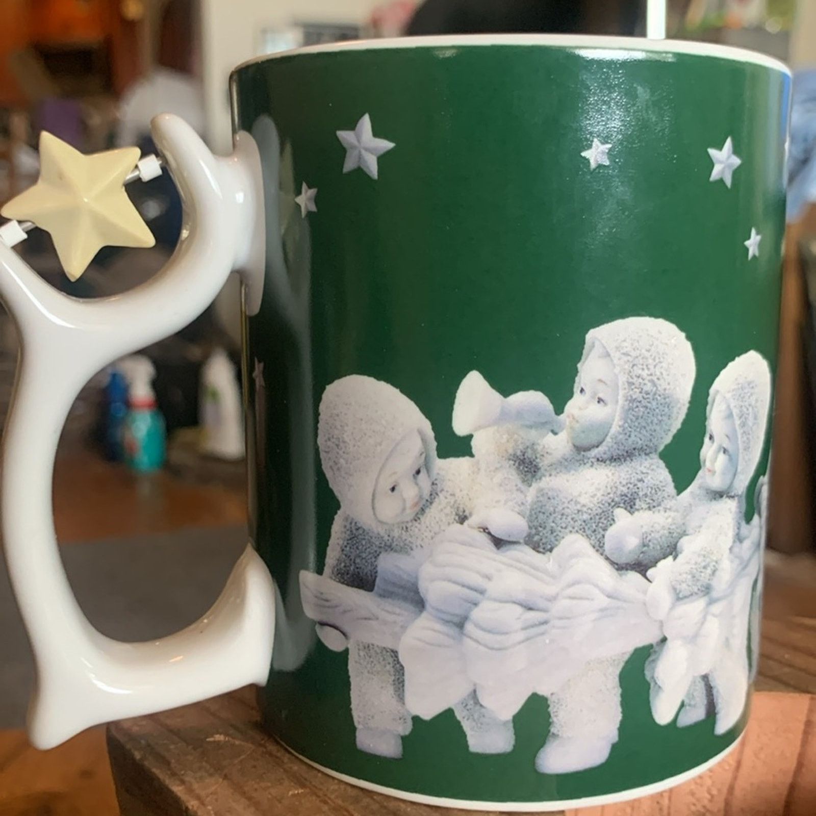 Vintage Rare Dept 56 Snowbabies spinner mug Size ONE SIZE - 4 Thumbnail
