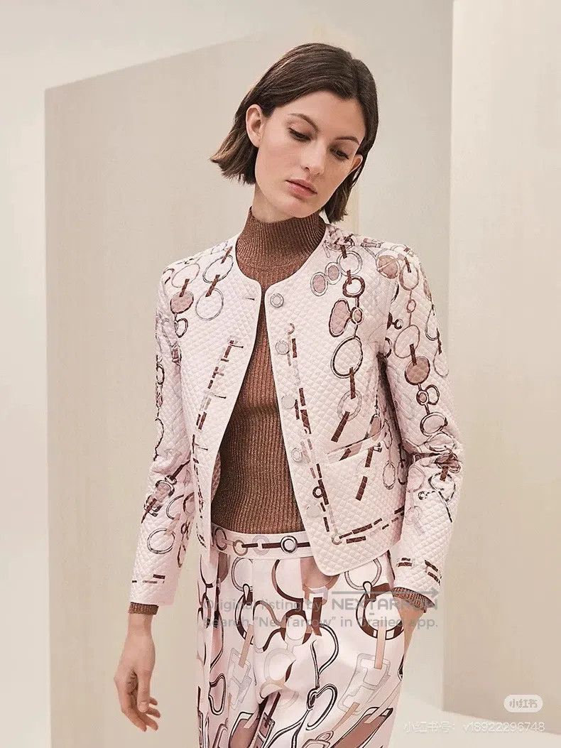 Hermes Hermes Mulberry Silk Women's Jacket Size XXS / US 00 / IT 34 - 5 Thumbnail