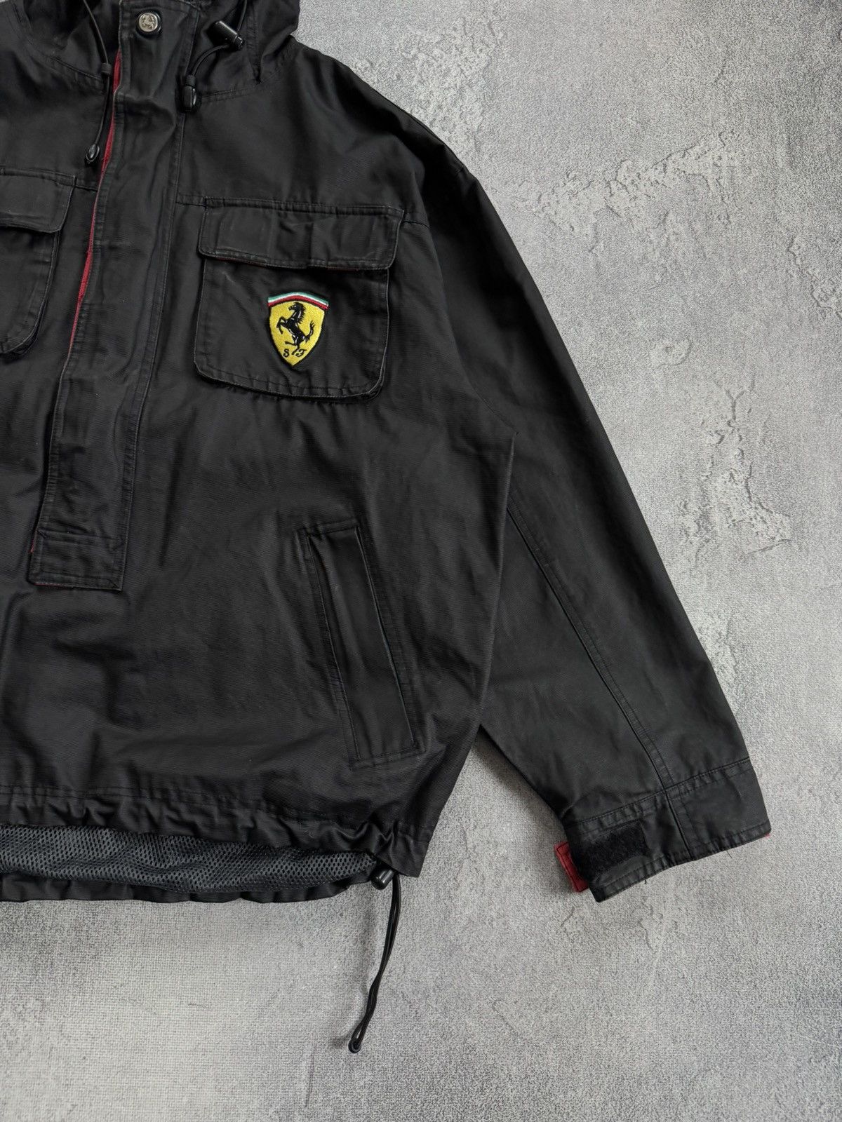 Ferrari Ferrari L/size waxed cotton vintage anorak jacket retro 90s Size US L / EU 52-54 / 3 - 12 Thumbnail