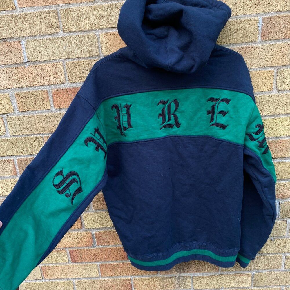 Supreme Supreme Old English Stripe Zip Up Sweatshirt Medium Size US M / EU 48-50 / 2 - 5 Thumbnail