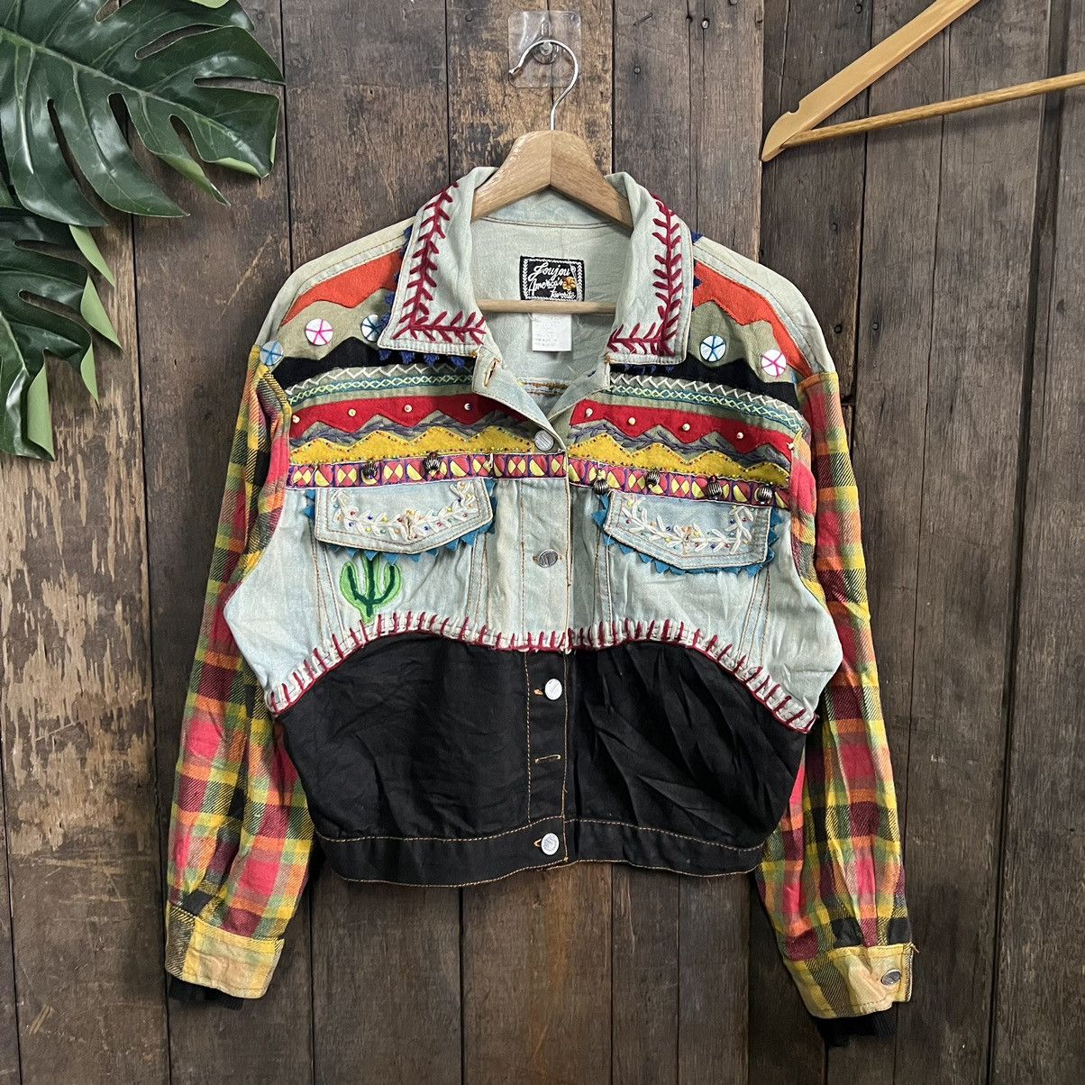 Vintage Patchwork Denim Jacket